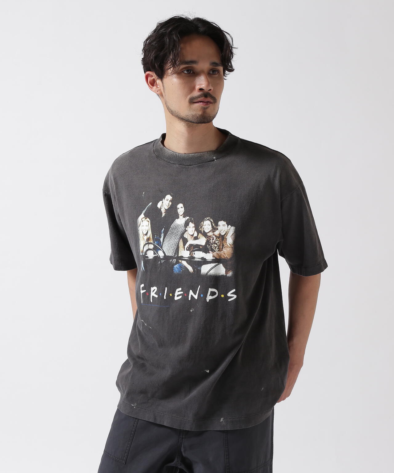SAINT MICHAEL/セントマイケル/FRIENDSコラボ FRD_SS TEE/BLACK
