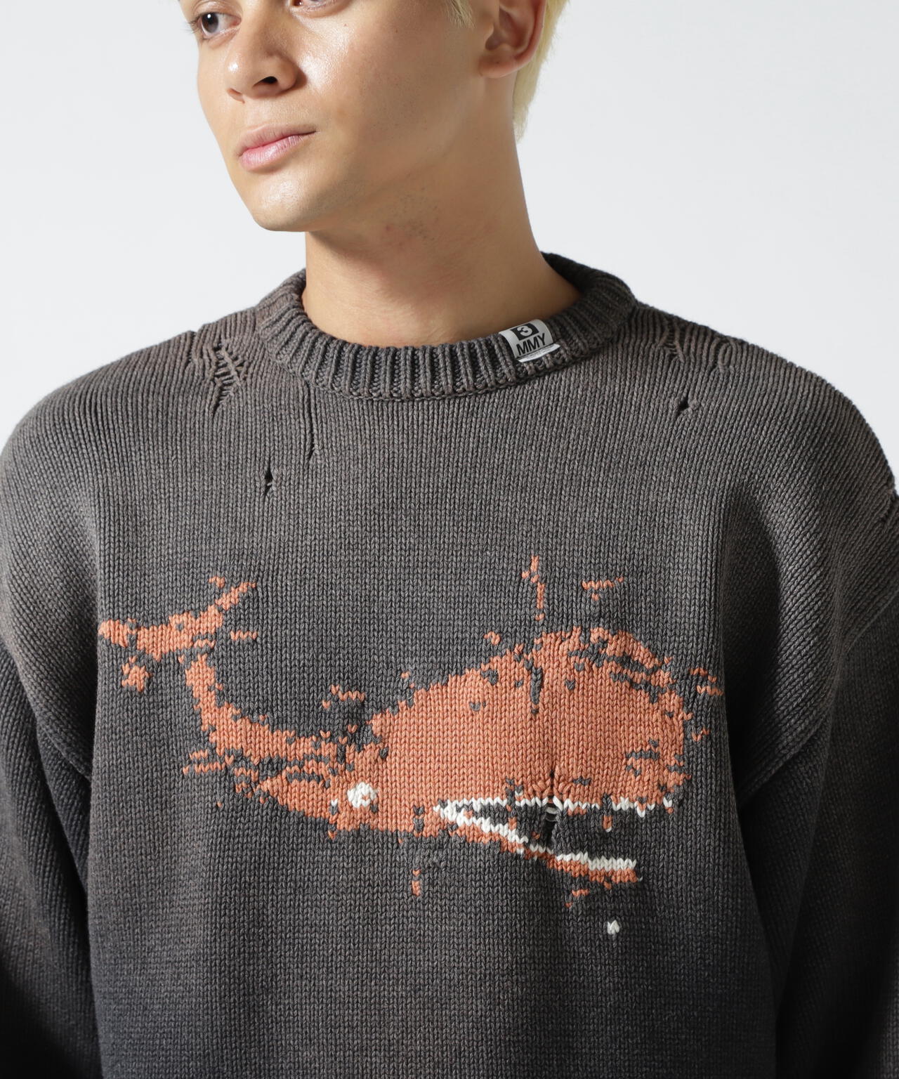 Maison MIHARAYASUHIRO/メゾン ミハラヤスヒロ/WHALE JACQUARD KNIT