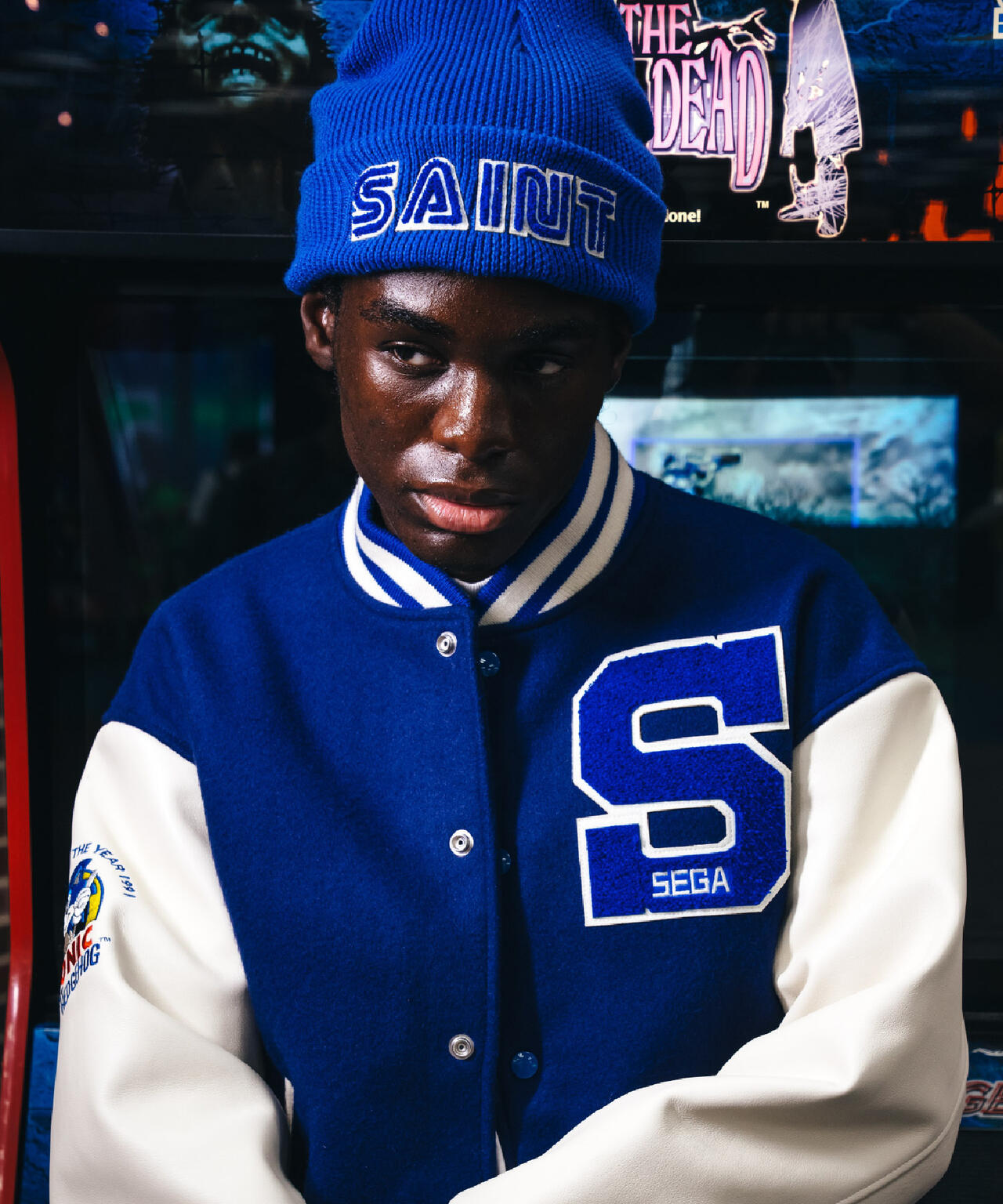 SAINT MICHAEL/セントマイケル/SAINT SEGA/SG KNIT CAP/BLUE | ROYAL