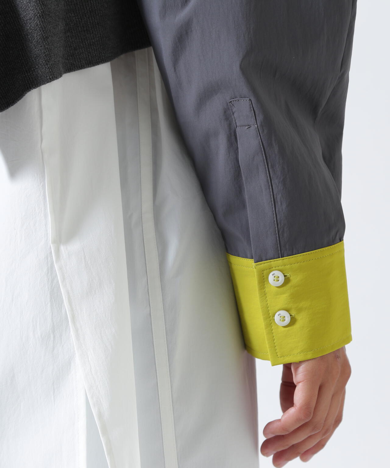 UN3D./アンスリード/KNIT VEST DOCKING SHIRT/ニットベストドッキング