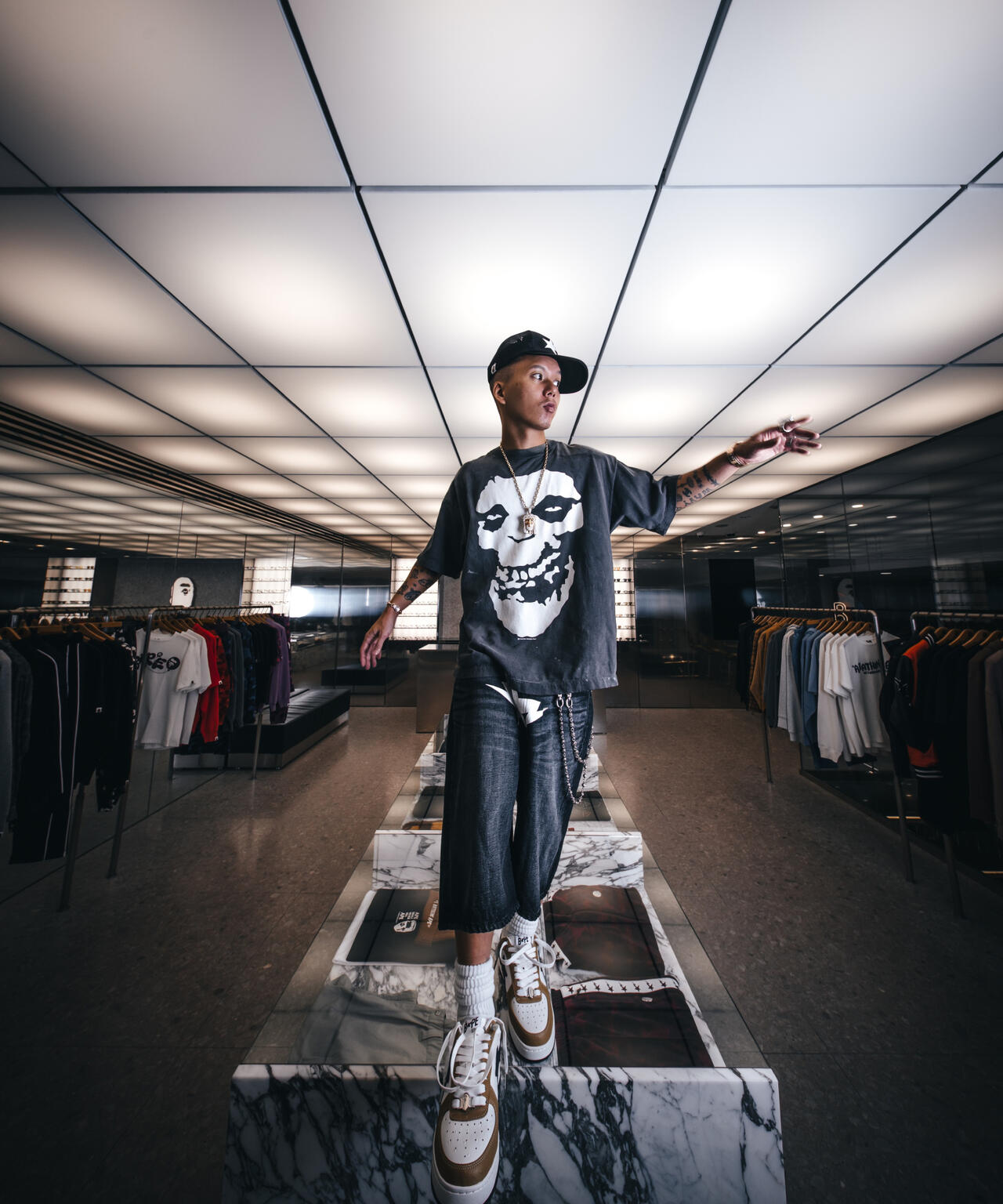 SAINT MICHAEL/セントマイケル/BAPE_SS T-SHIRT/ALWAYS LOVE | ROYAL