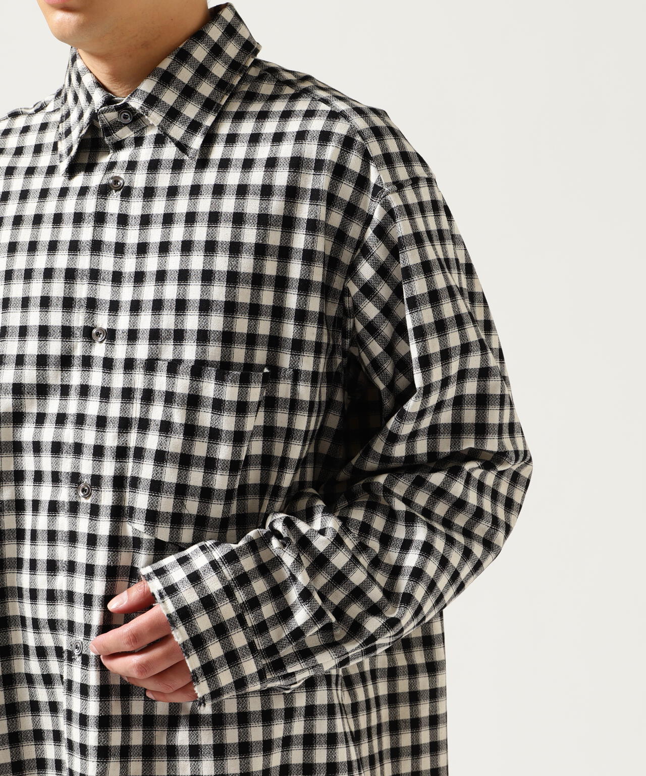 ANCELLM/アンセルム/ C/R CHECK OVER SHIRT/ANCSH55 | GARDEN