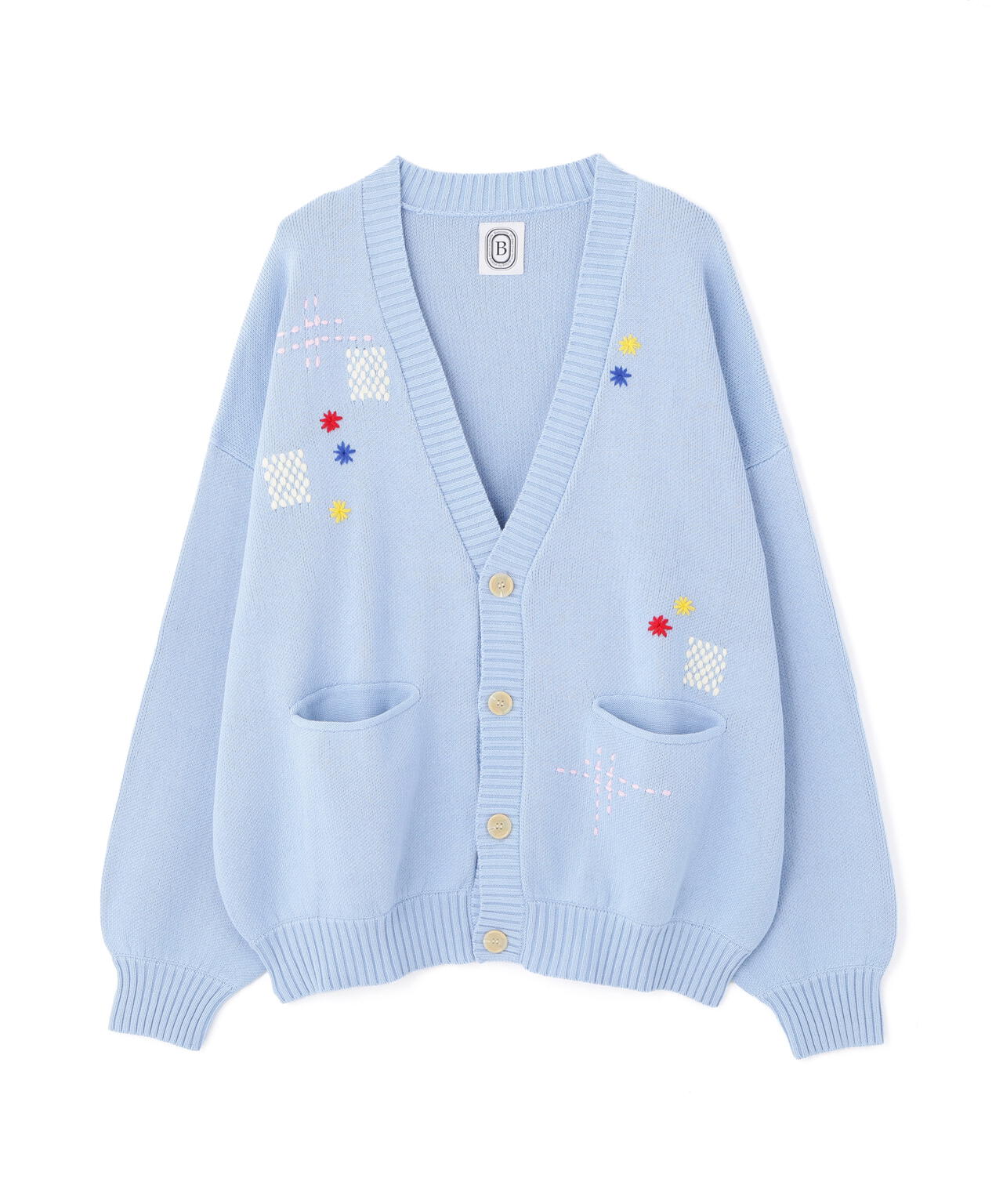 B omnivore/ビーオムニボー HAND STITCH CARDIGAN ハンドステッチ