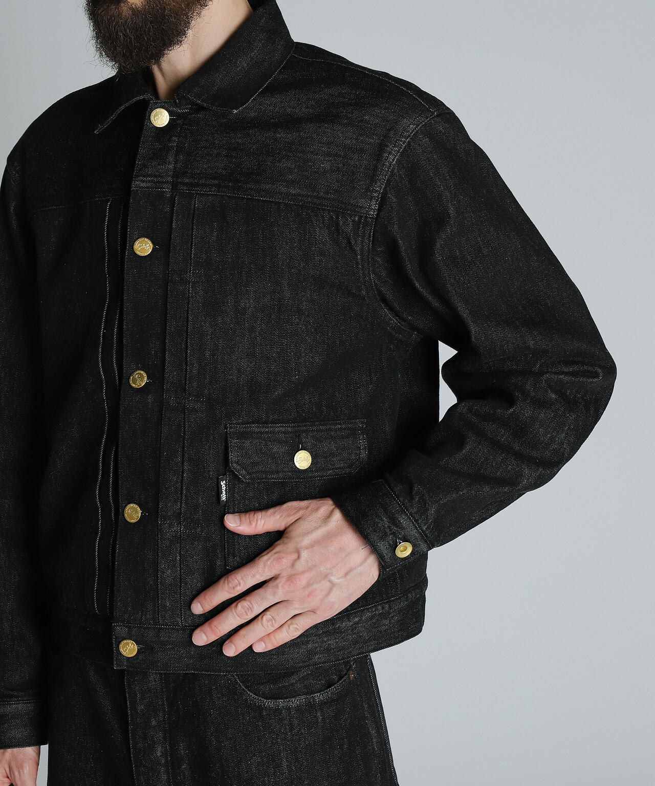 LOT. 114 BLACK DENIM JACKET/ブラックデニムジャケット | Schott