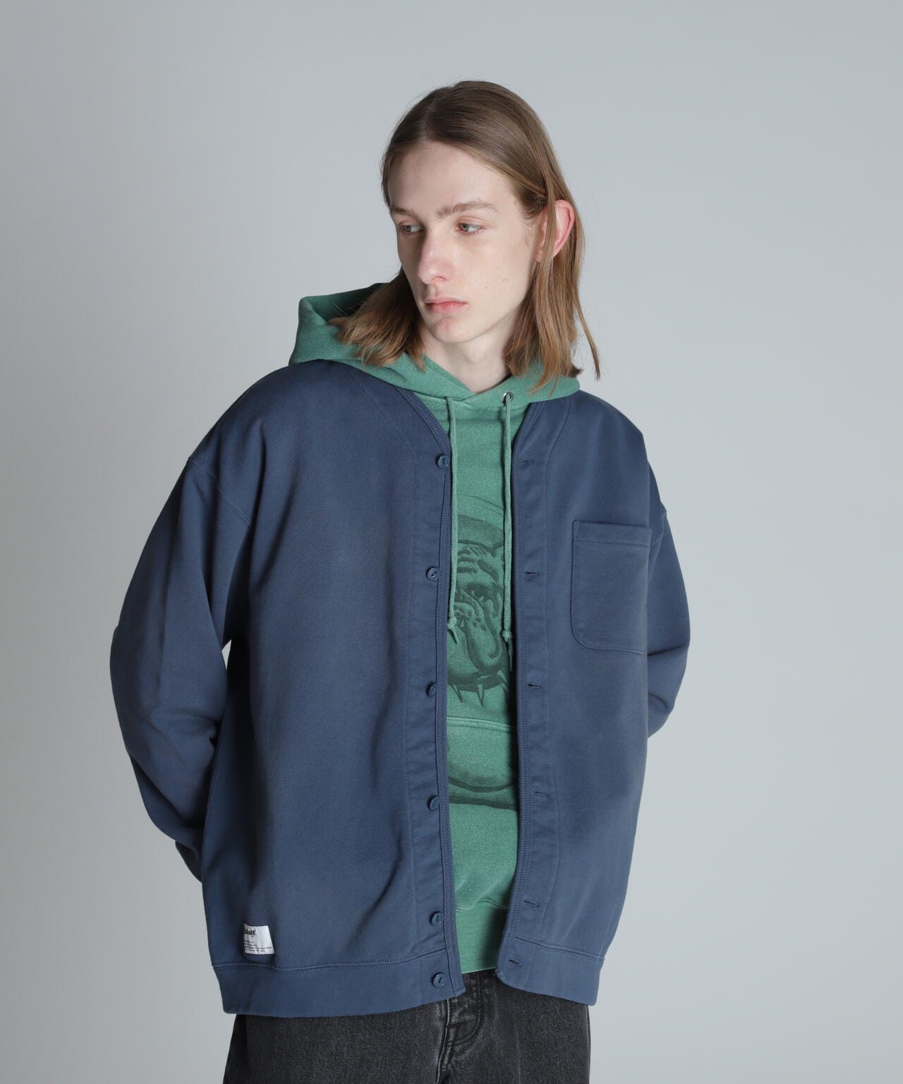 FADE SWEAT CARDIGAN/フェードスウェット カーディガン | Schott