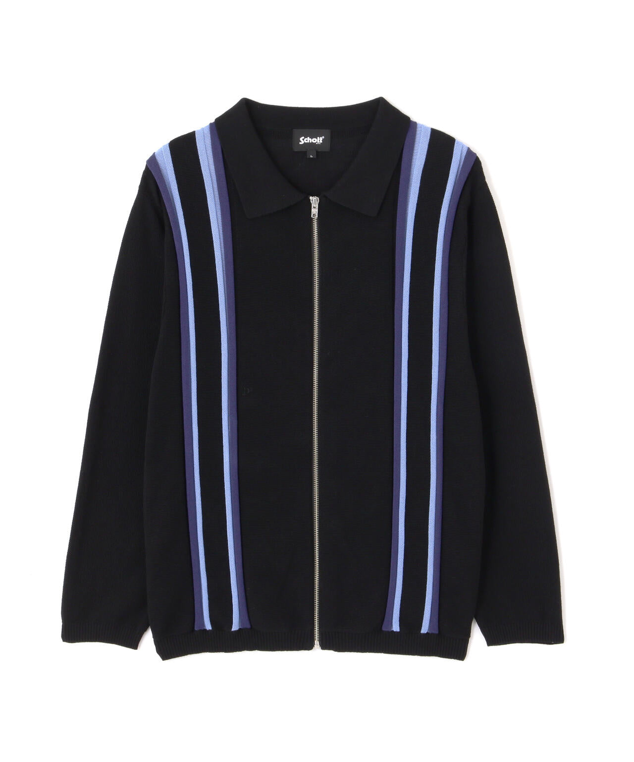 LS ZIP KNIT CARDIGAN/LS ジップ ニットカーディガン | Schott