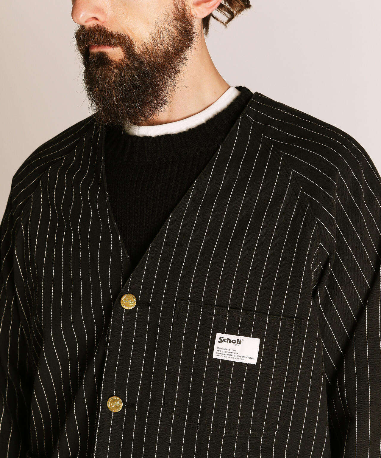 STRIPE ENGINEER JACKET/ストライプ エンジニア ジャケット | Schott