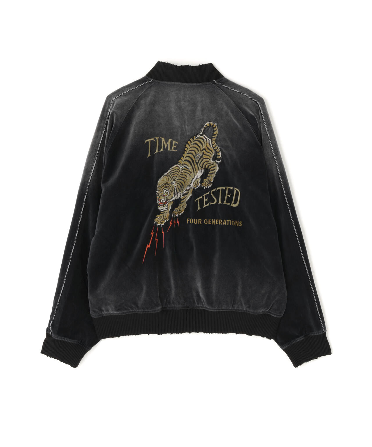 EMB. TIGER GRUNGE SOUVENIR JACKET/タイガー刺繍 グランジスーベニア