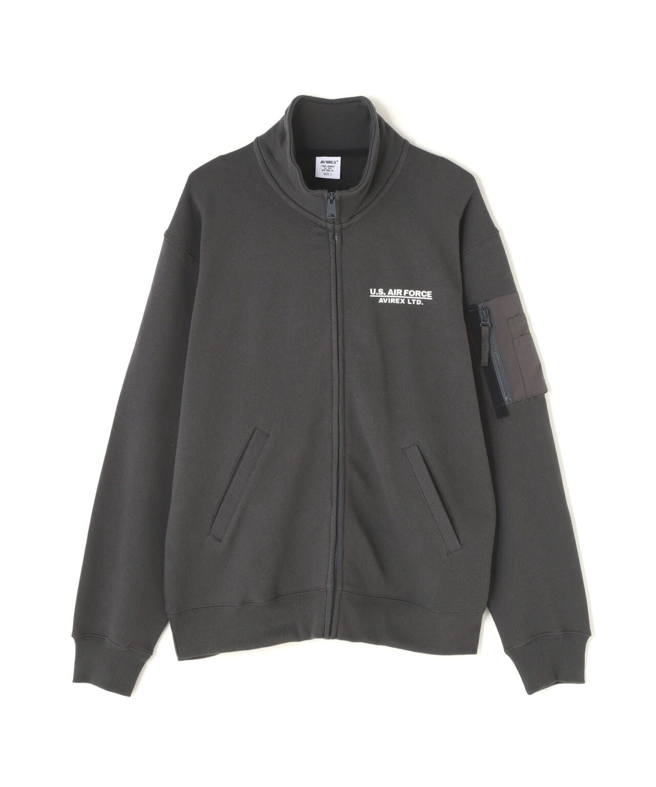 STENCIL STAND ZIP SWEAT 