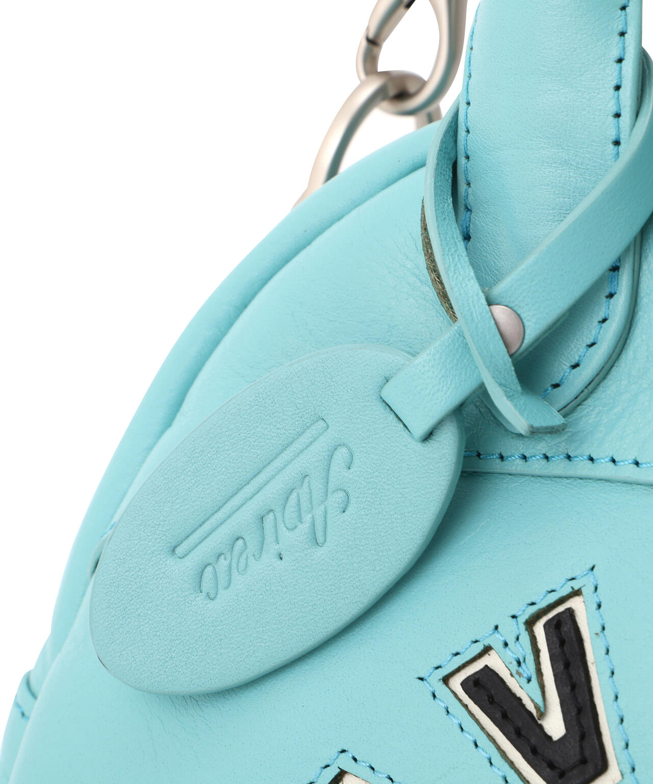 直営店限定》VARSITY LEATHER MINI-BOSTON BAG/ バーシティー レザー