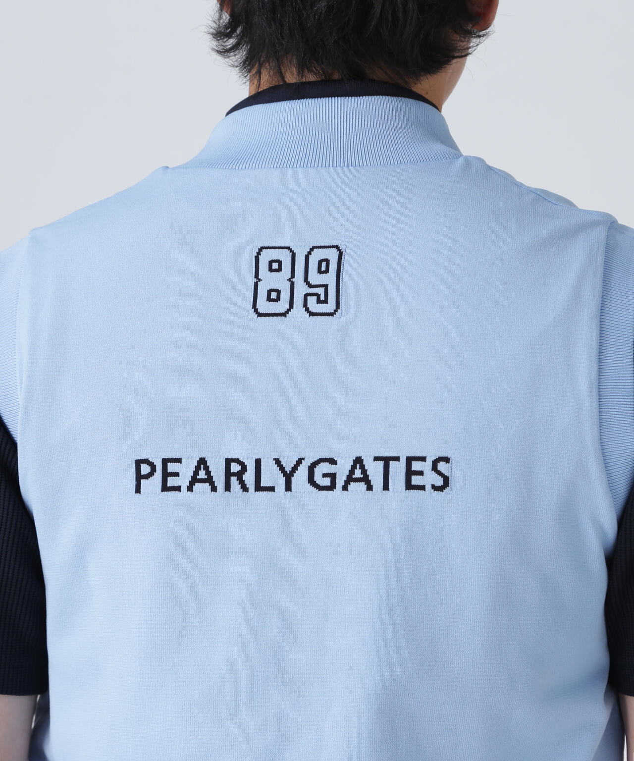 ジャガードリバーシブル フルジップニットベスト | PEARLY GATES