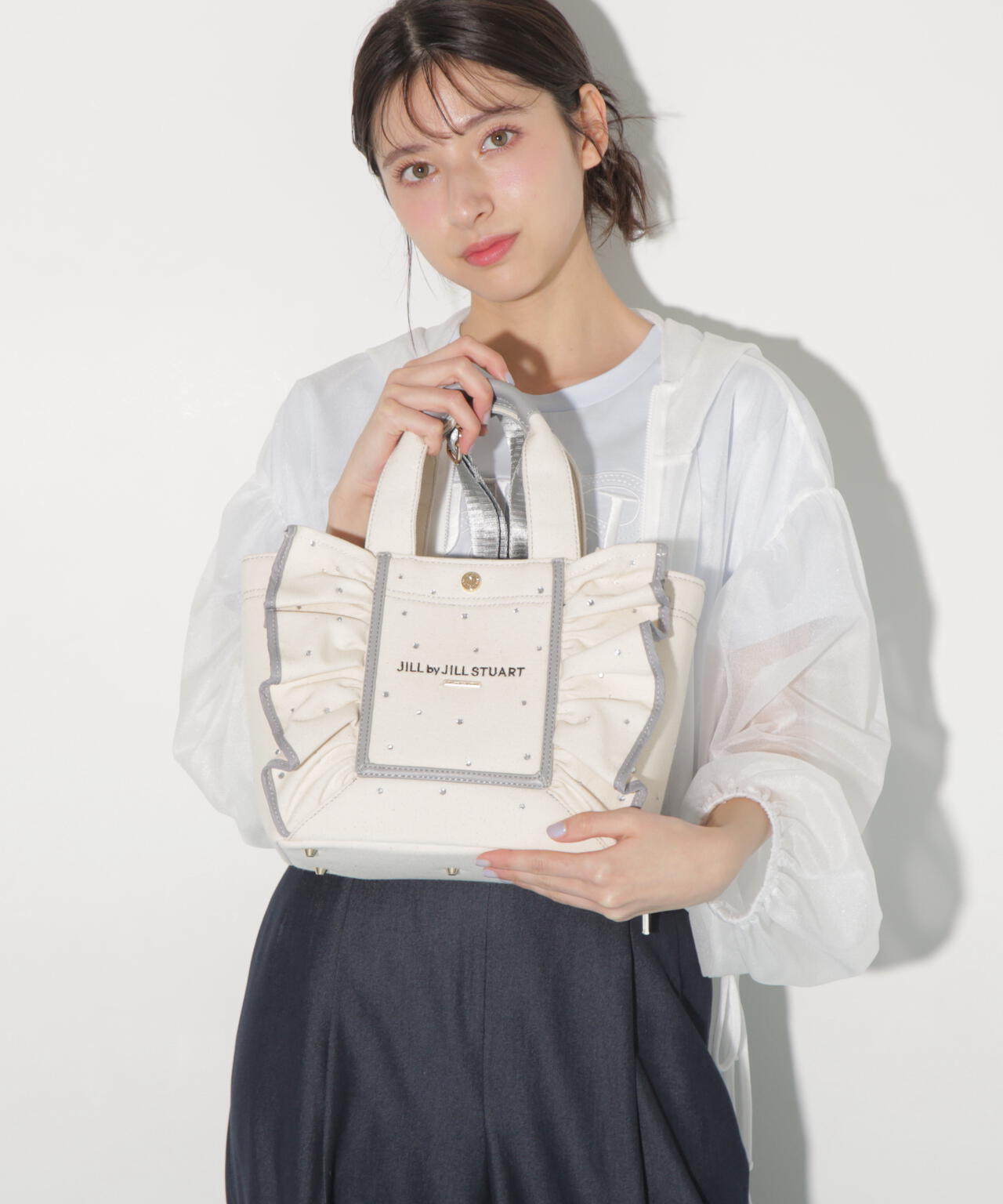 フレームフリルトートポッピン | JILL by JILL STUART（ジル バイ ジル