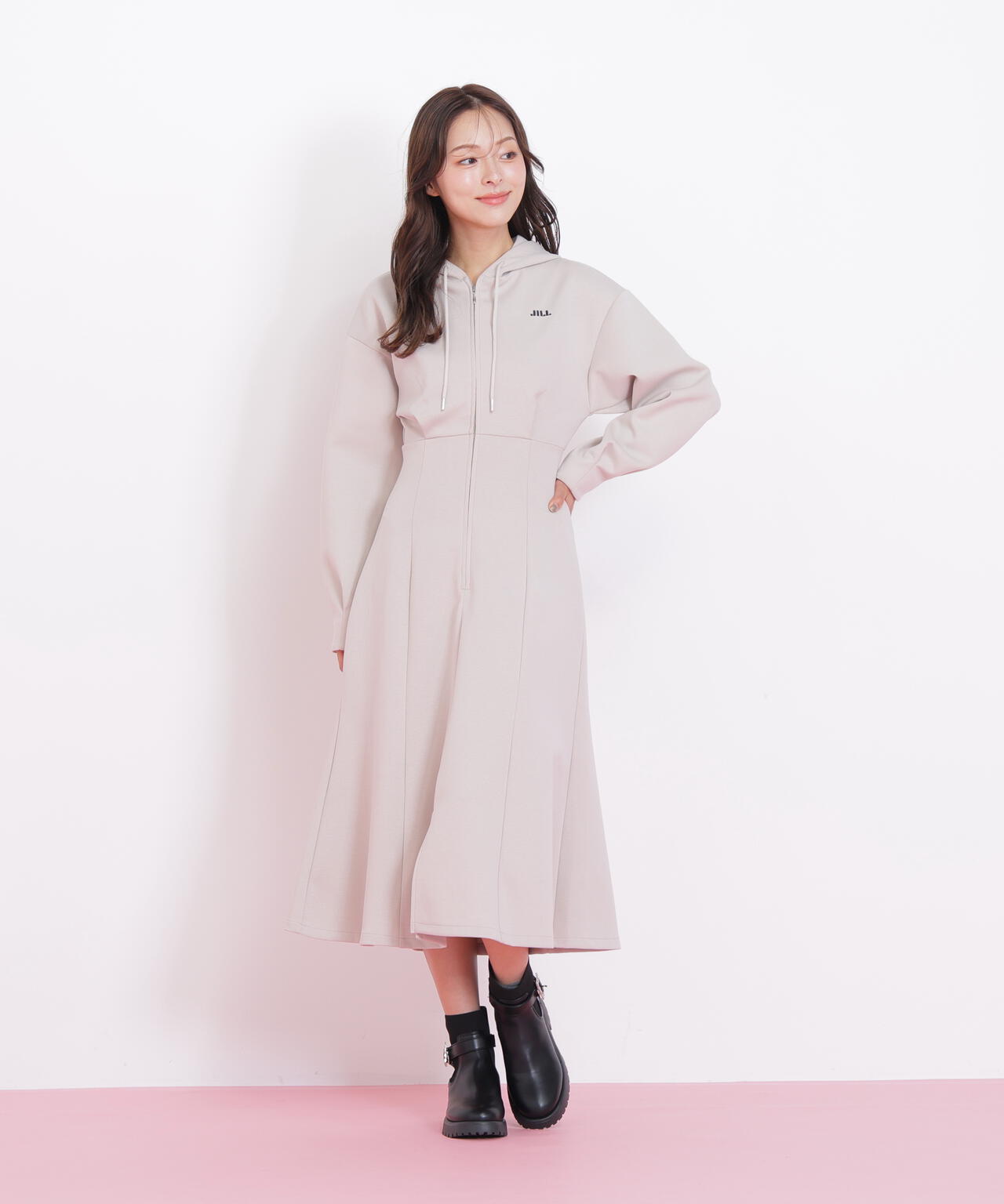 ダイバーフーディーロングワンピース | JILL by JILL STUART（ジル