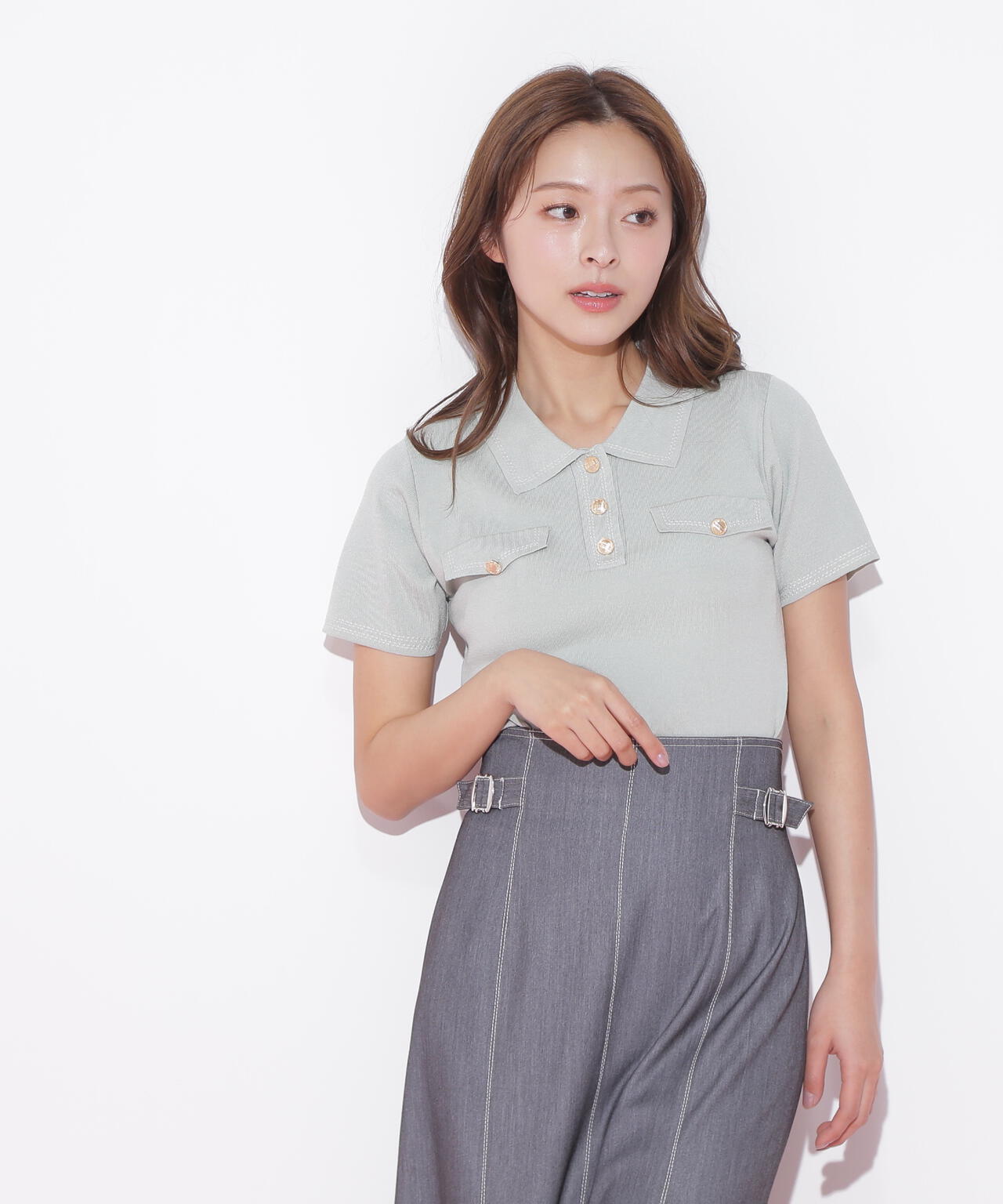 ステッチポロニット | JILL by JILL STUART（ジル バイ ジル