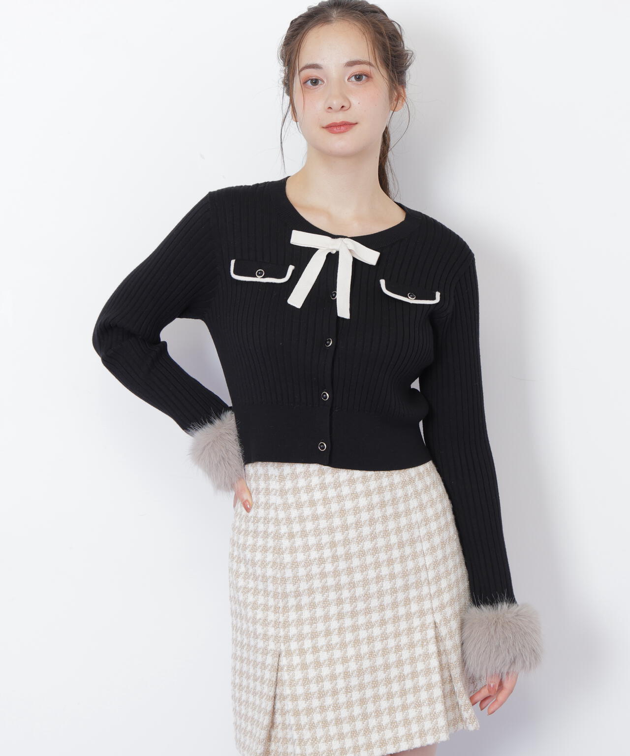 袖フェイクファーカーデトップス | JILL by JILL STUART（ジル バイ
