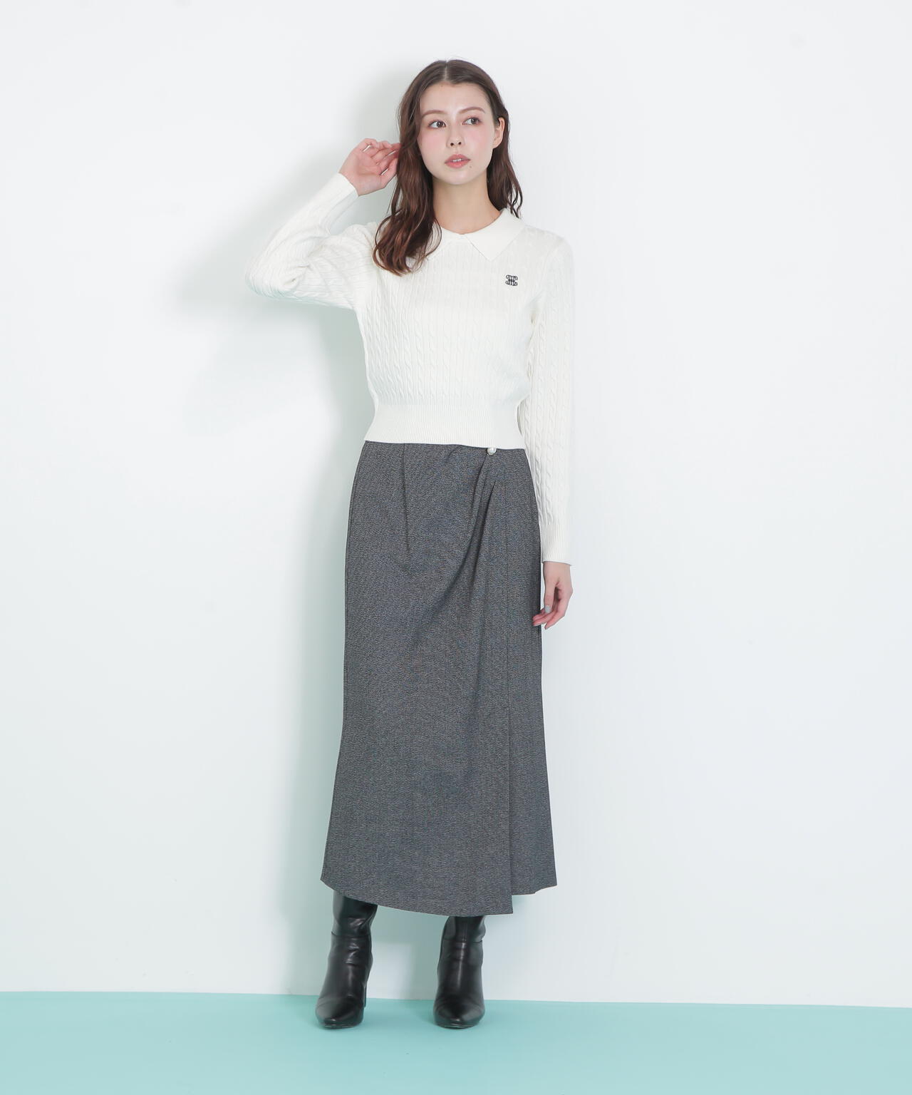 パール釦ラップタイトスカート | JILL by JILL STUART（ジル バイ ジル