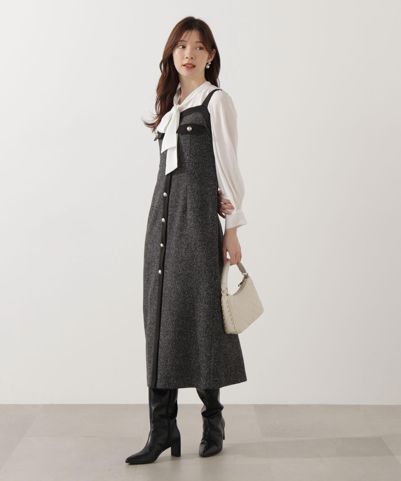 ツイードロングジャンスカ | PROPORTION BODY DRESSING