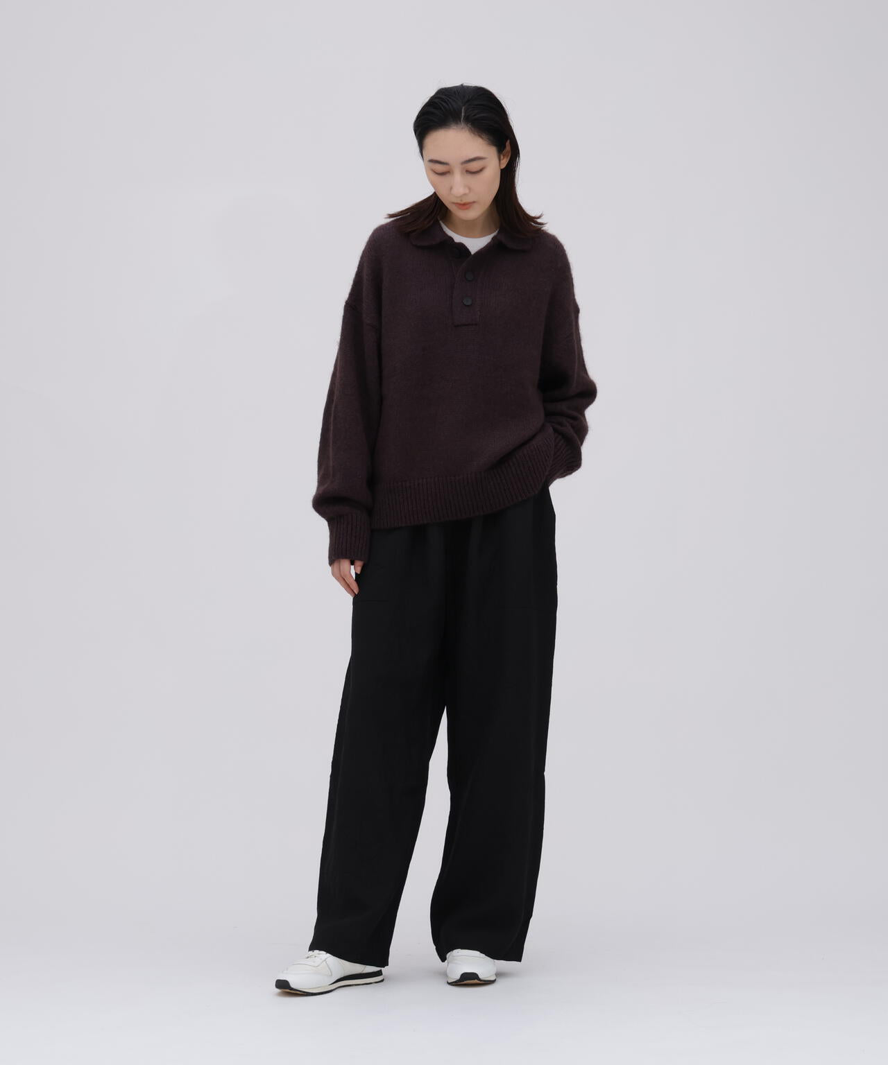 STUDIO NICHOLSON / CRUSHED VISCOSE ELASTICATED WAIST PANT | THE