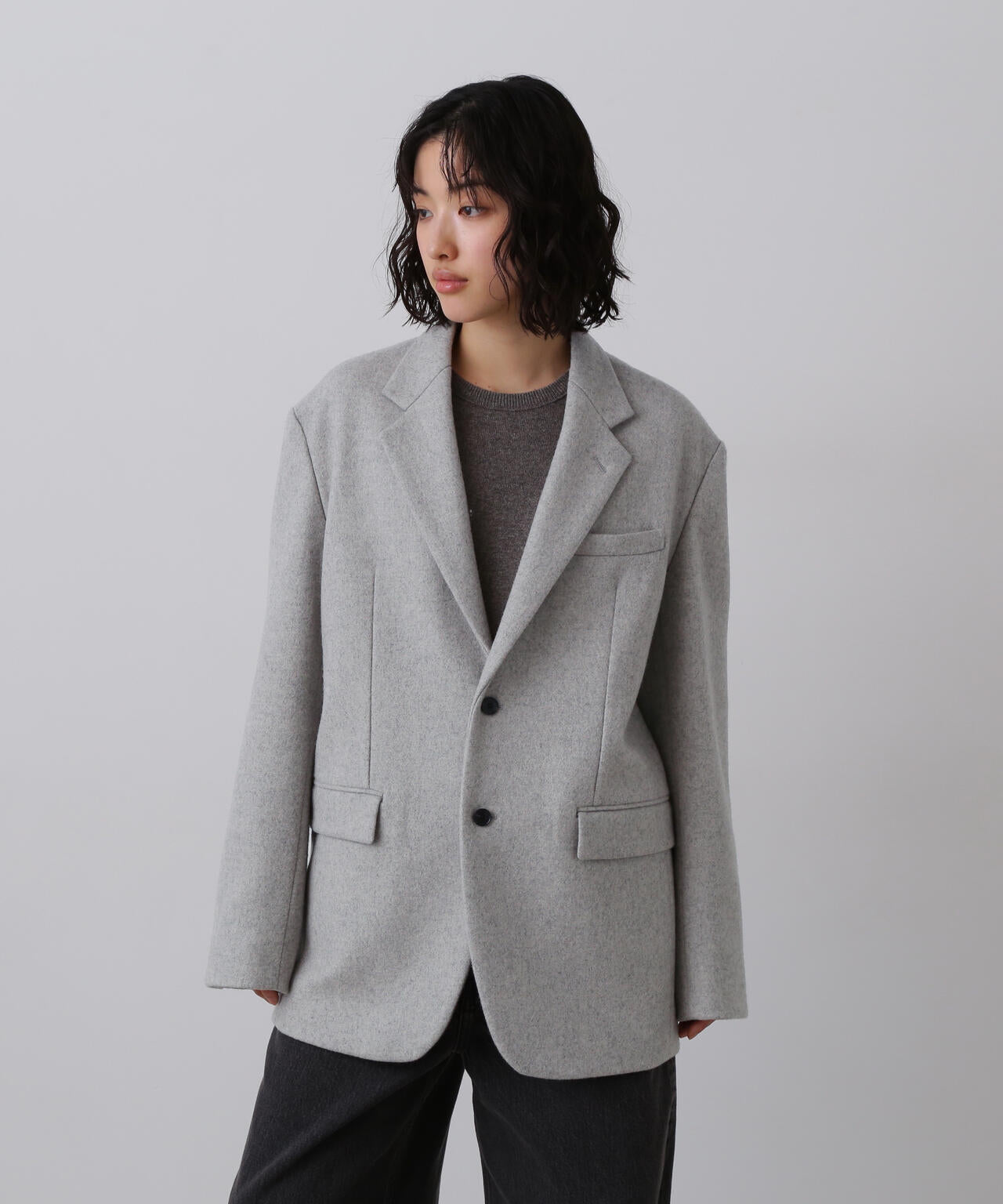 YLEVE / NON MULESING WOOL OVERDYE MELTON JACKET | YLÈVE（イレーヴ