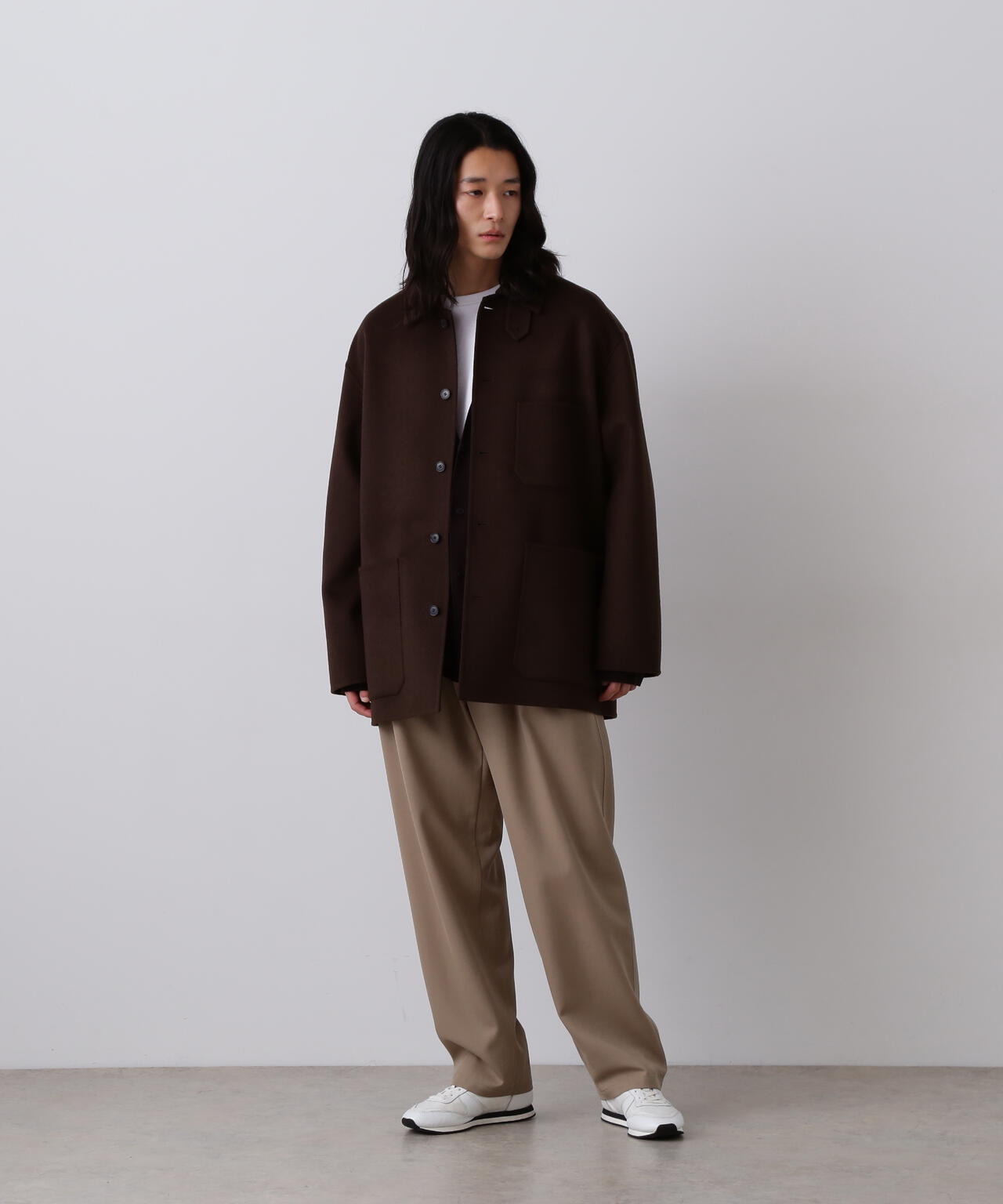 YLEVE / MERINO WOOL TWILL 2 TUCK TROUSERS | YLÈVE（イレーヴ