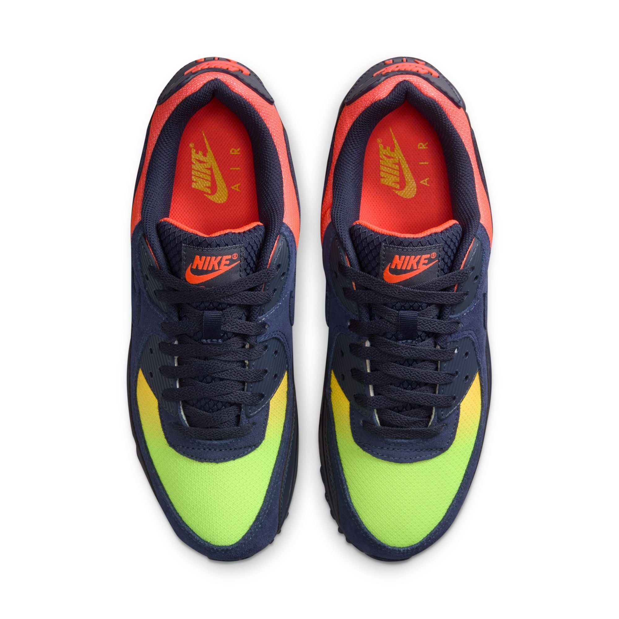 Nike Air Max 90 - Lemon Venom/Blackened Blue/Hyper Crimson DM0029