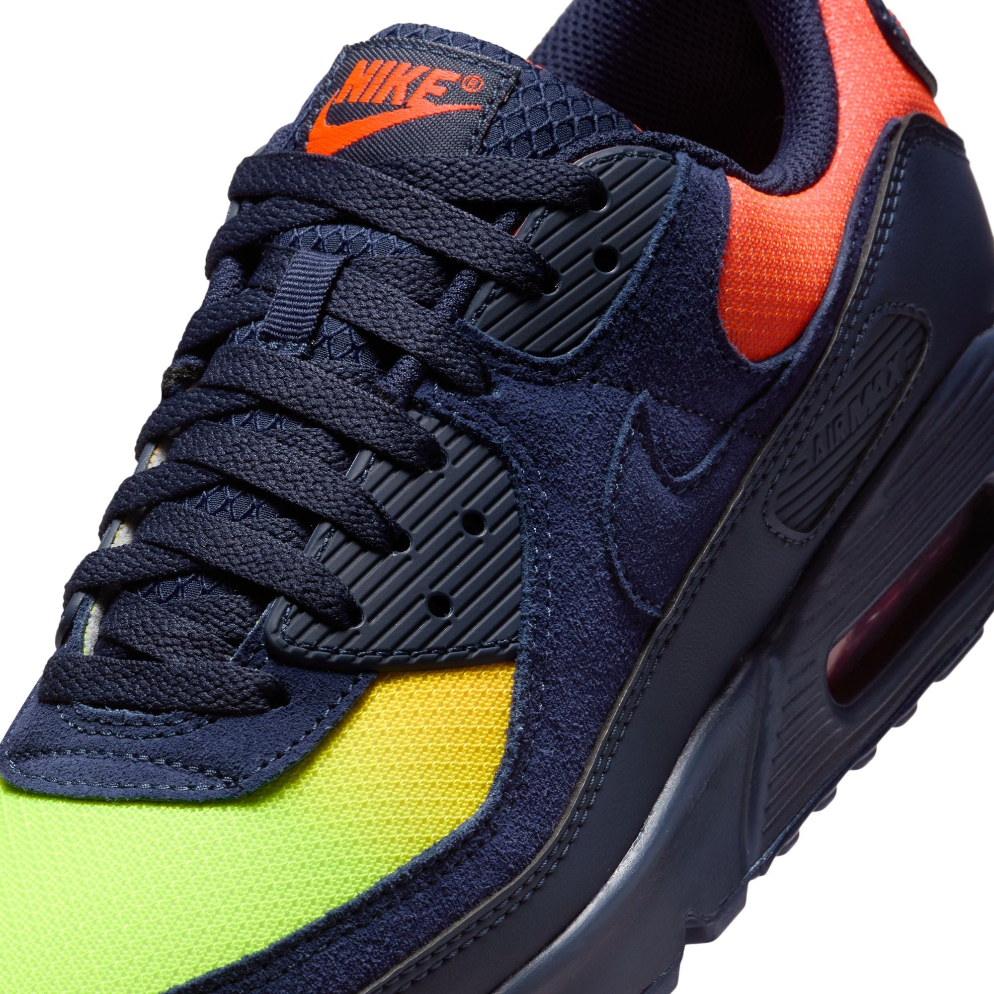 Nike Air Max 90 - Lemon Venom/Blackened Blue/Hyper Crimson DM0029