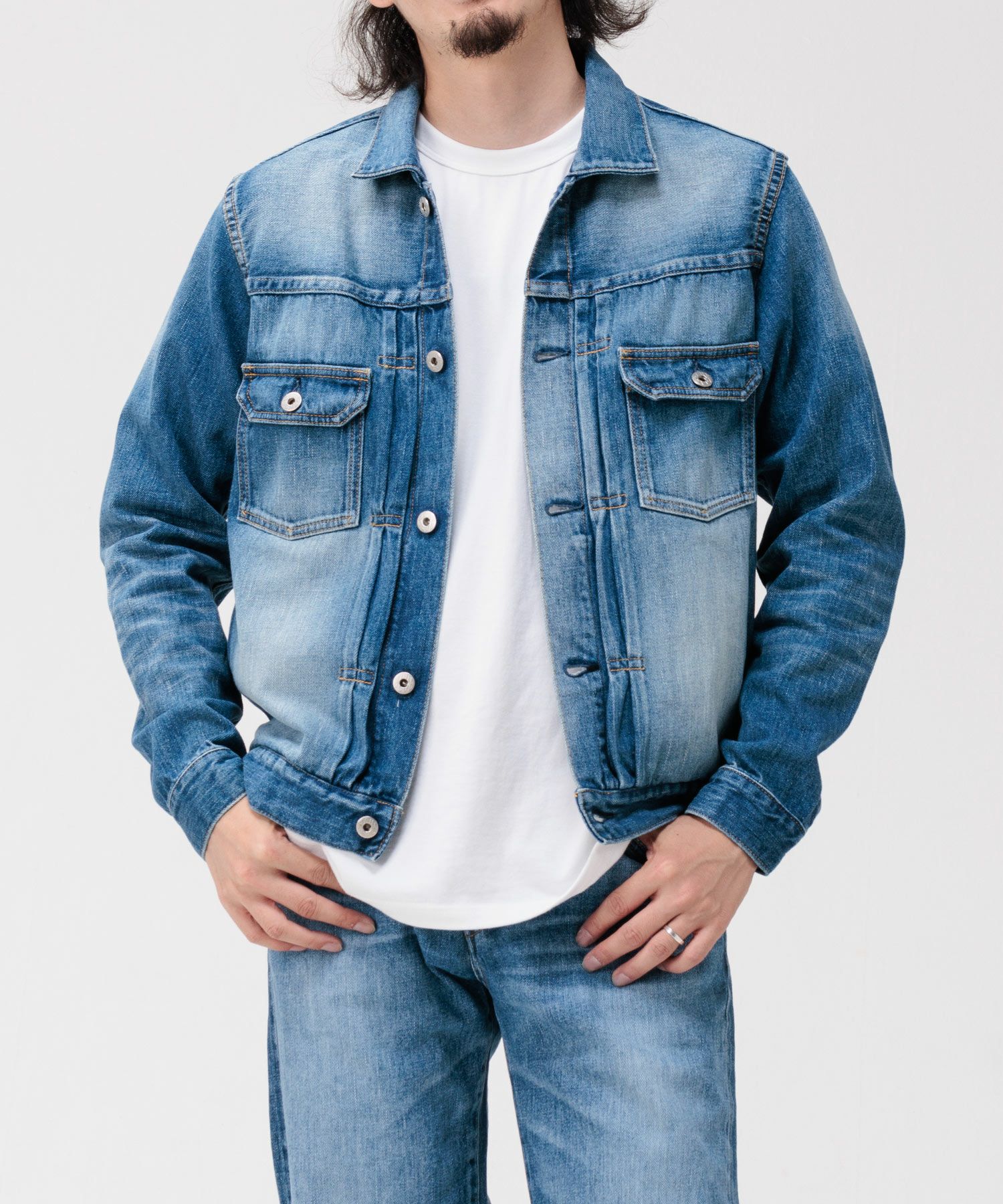 JAPAN BLUE JEANS】11oz Blue Selvedge Type2 Denim Jacket（M01