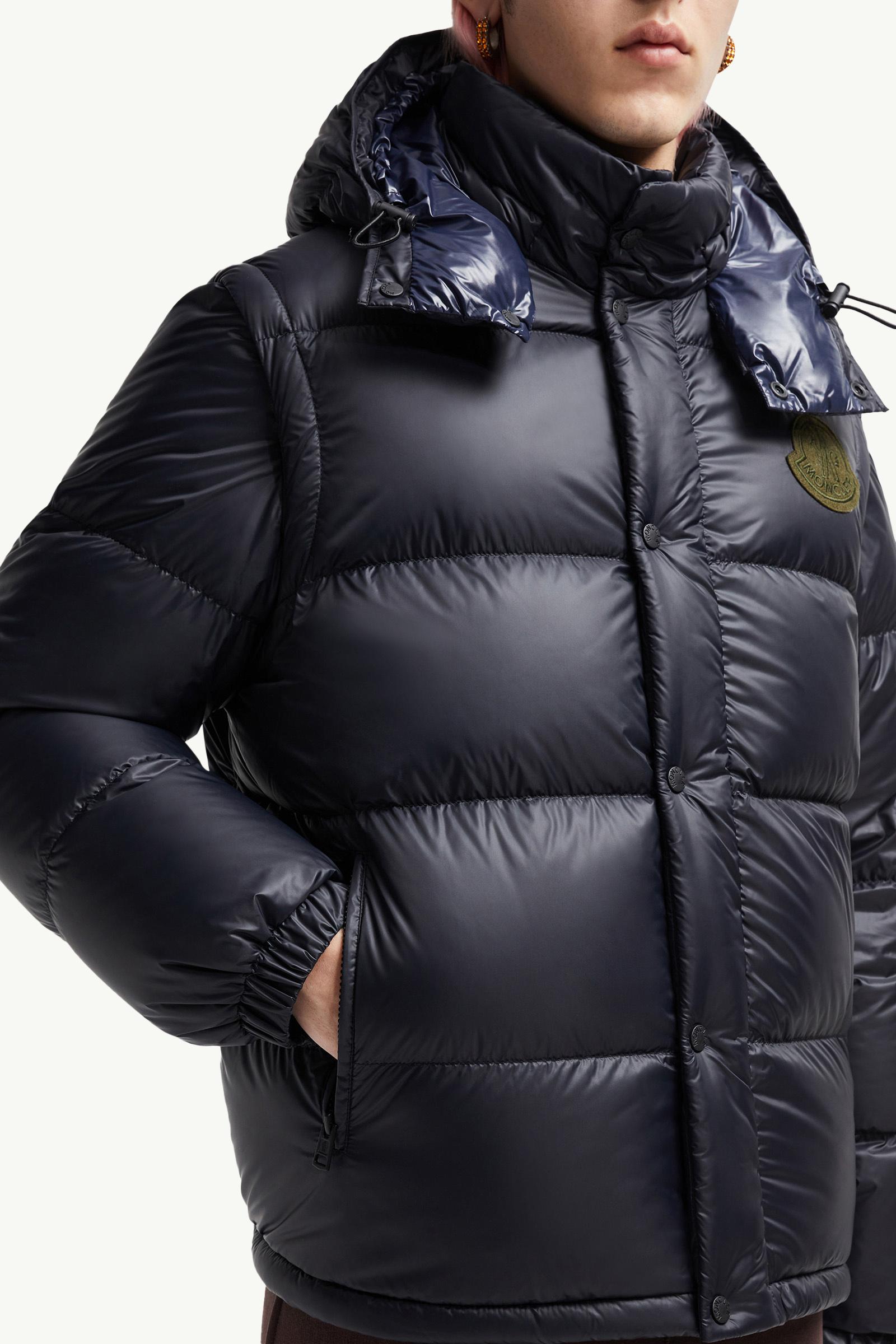 Dark Blue Cyclone 2-in-1 Hooded Short Down Jacket - Short Down