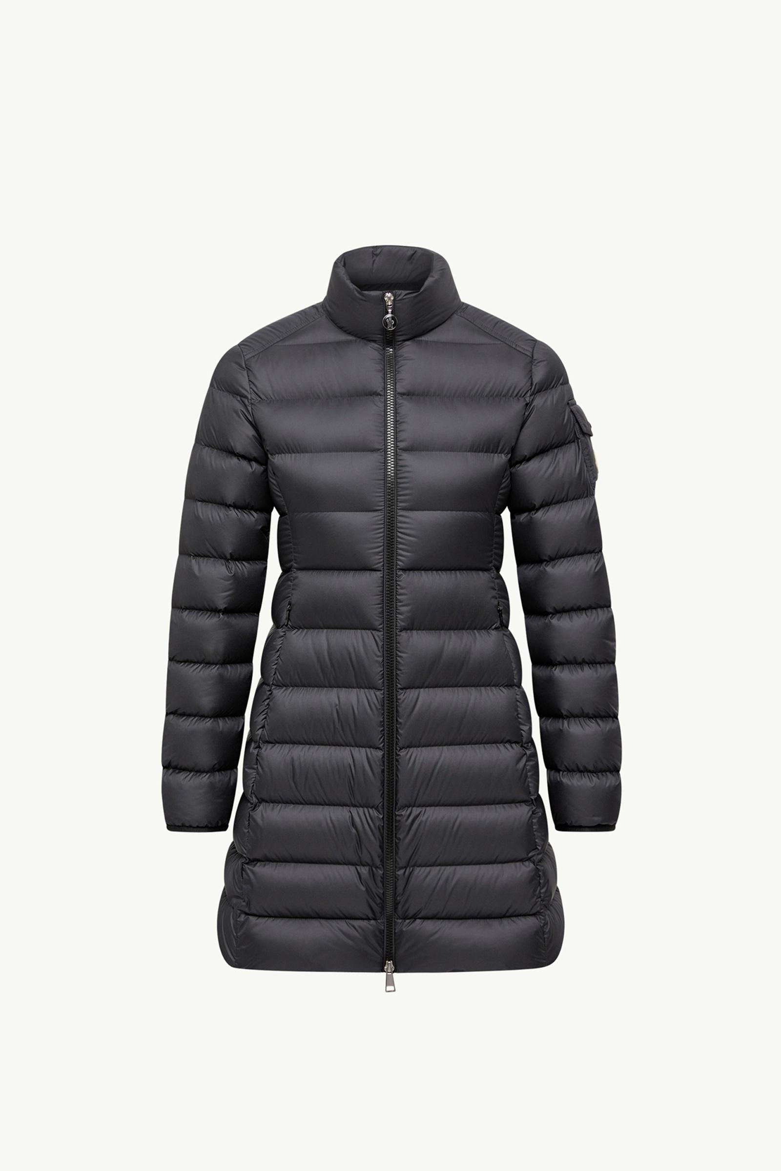 Black Igesse Mid-Length Down Jacket - Long Jackets & Parka for