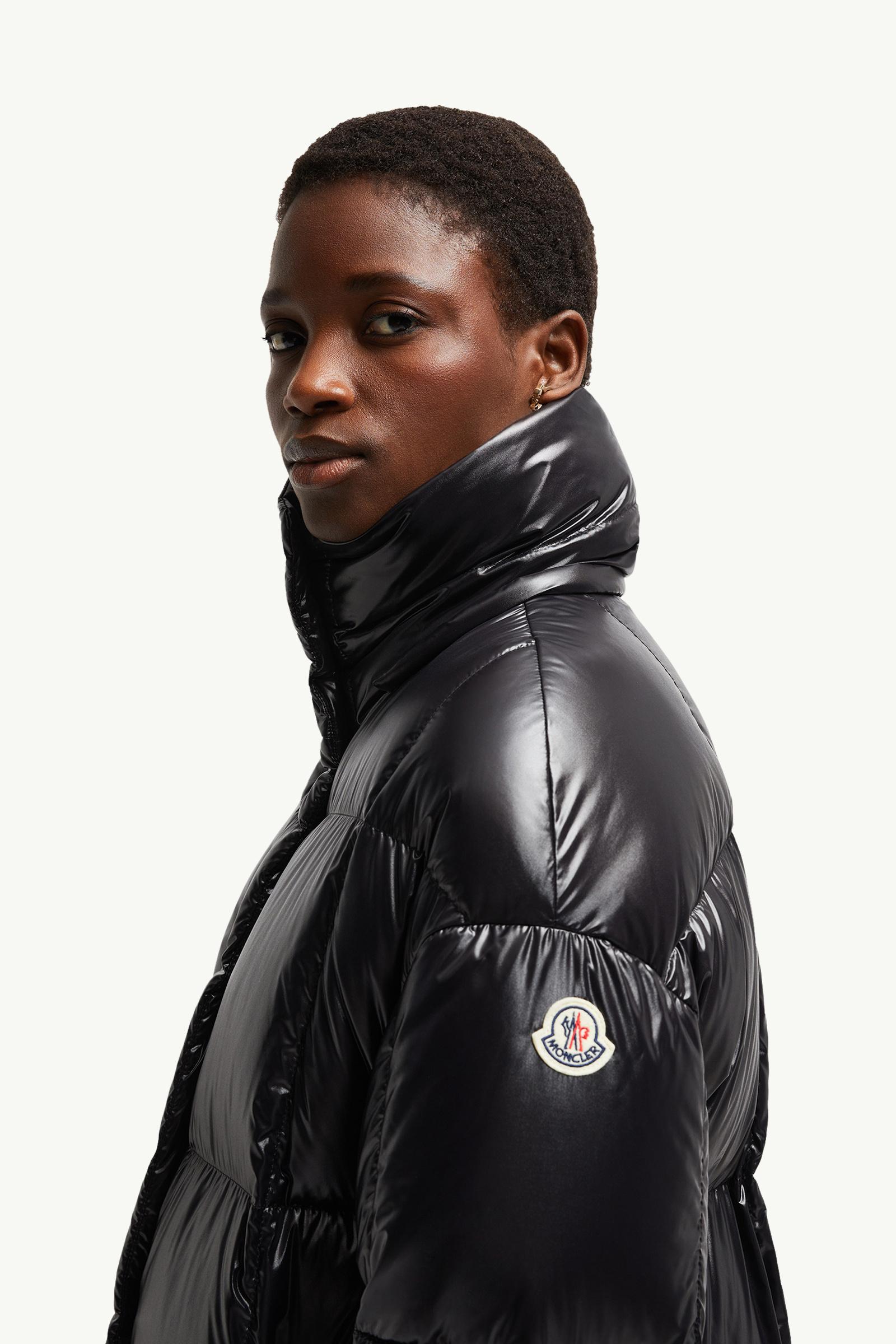 Black Parnaiba Hooded Long Down Jacket - Long Jackets & Parka for