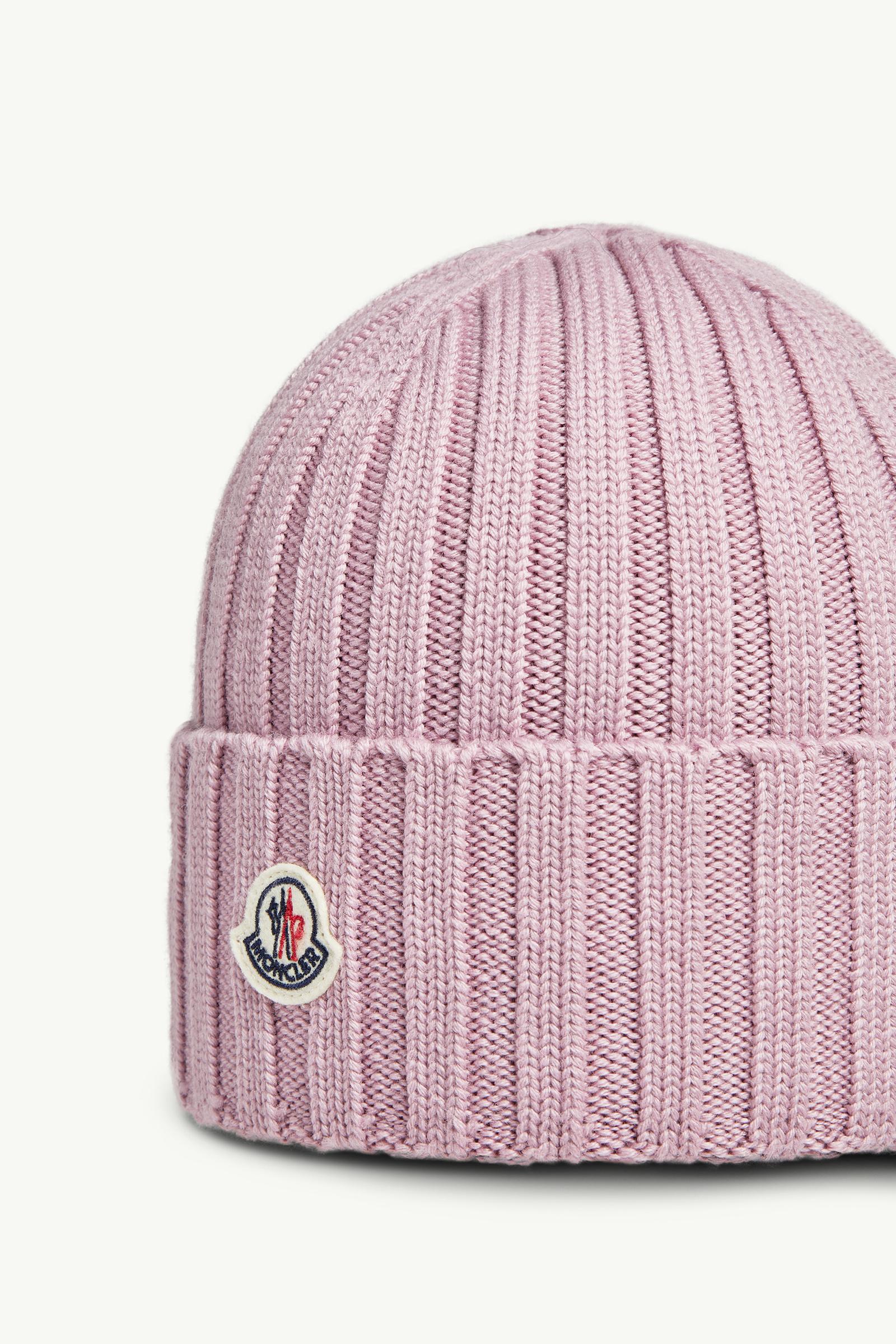 Pink Wool Beanie - Hats & Beanies for Women | Moncler US