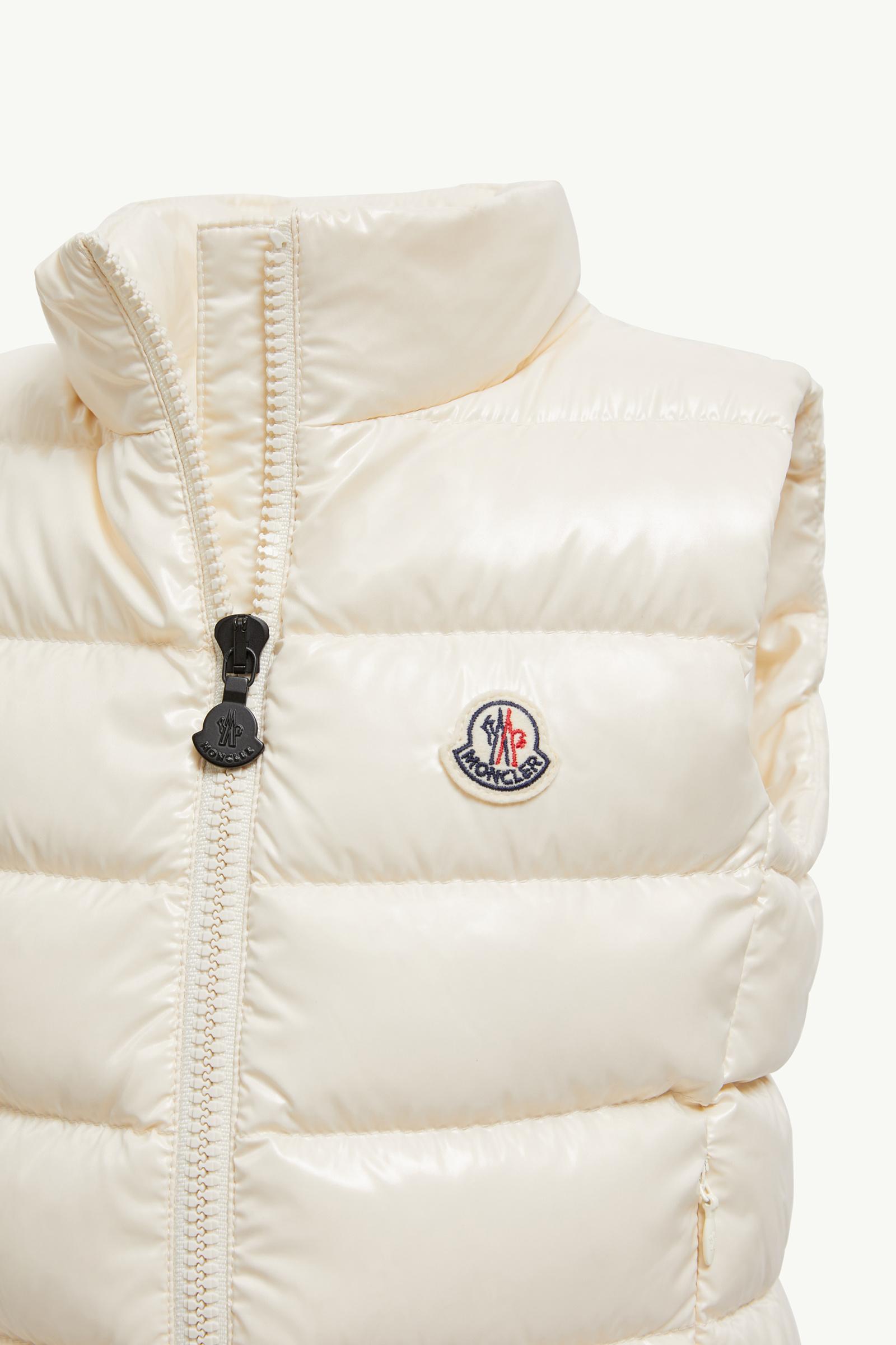 White Ghany Down Vest - Down Jackets & Vests for Children | Moncler US