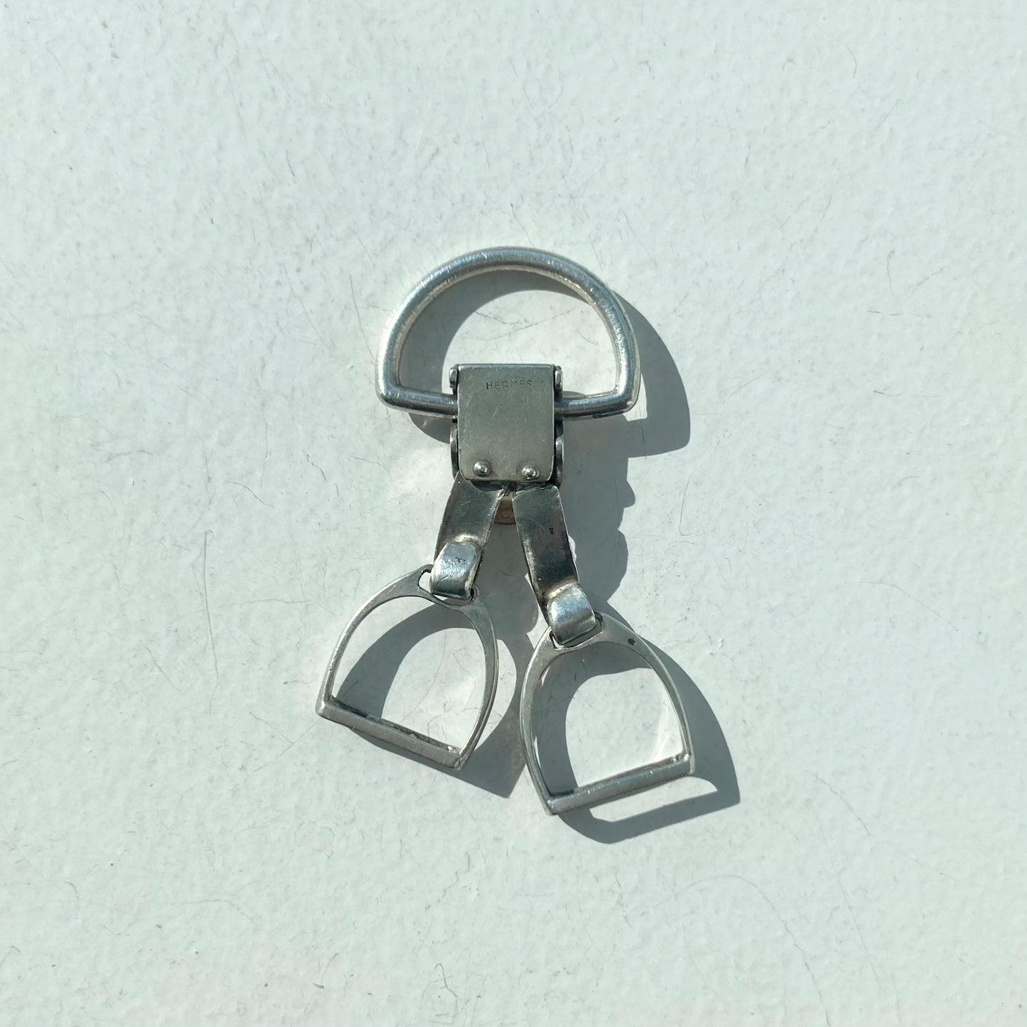60s HERMES Etrier Keyring vintage エルメス エトリエ キーリング -60