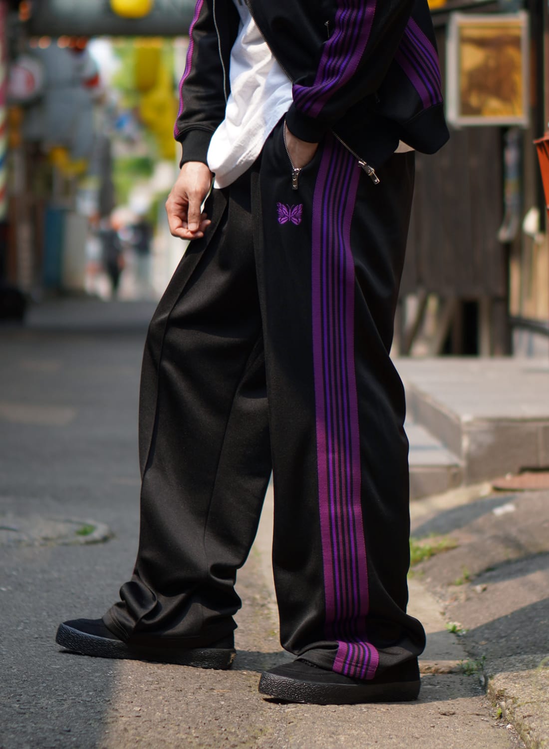 needles×jeans factory 別注トラックパンツ トラックパンツ needles