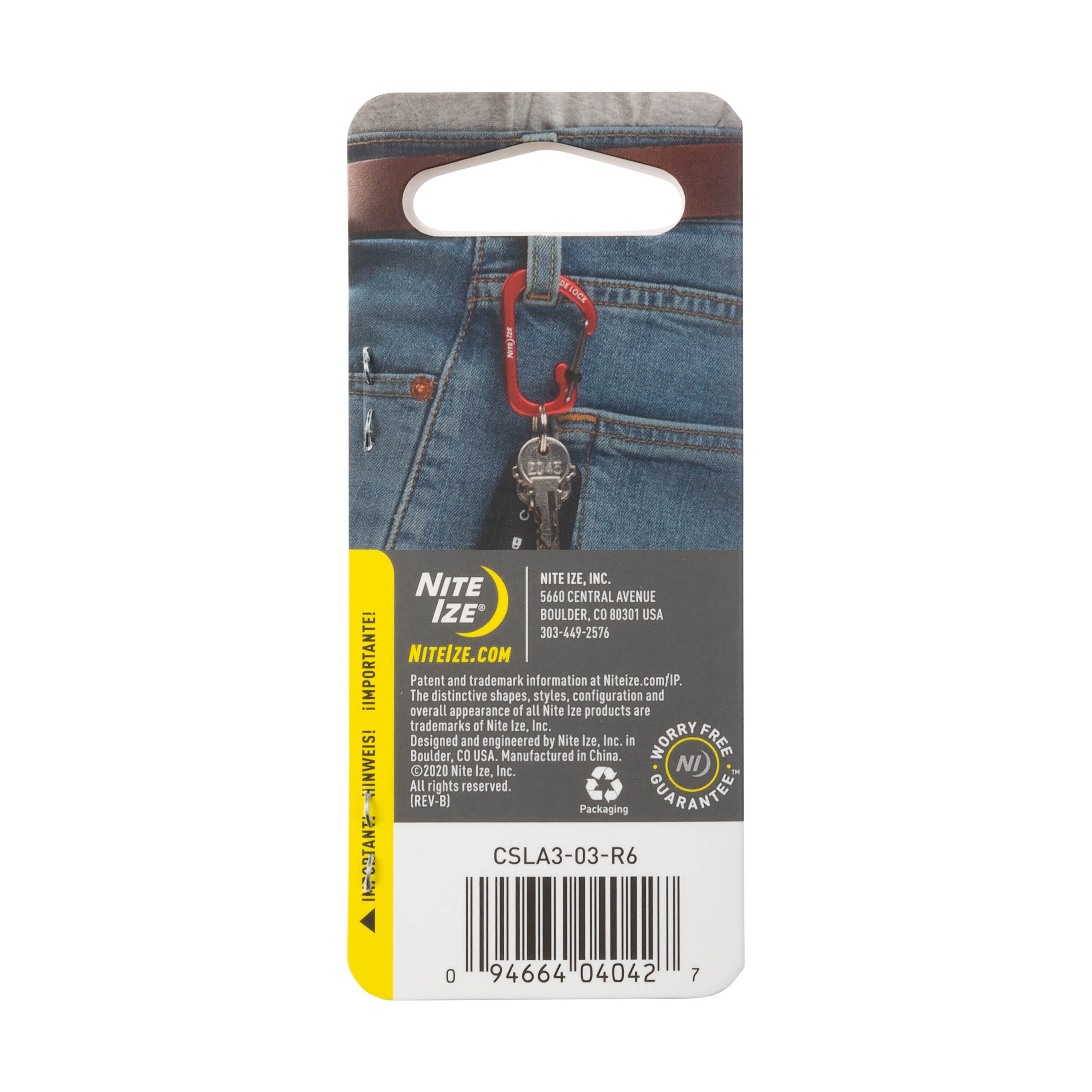 Nite Ize 1.87-in D-shaped Wire Carabiner CSLA3-03-R6 at Lowes.com