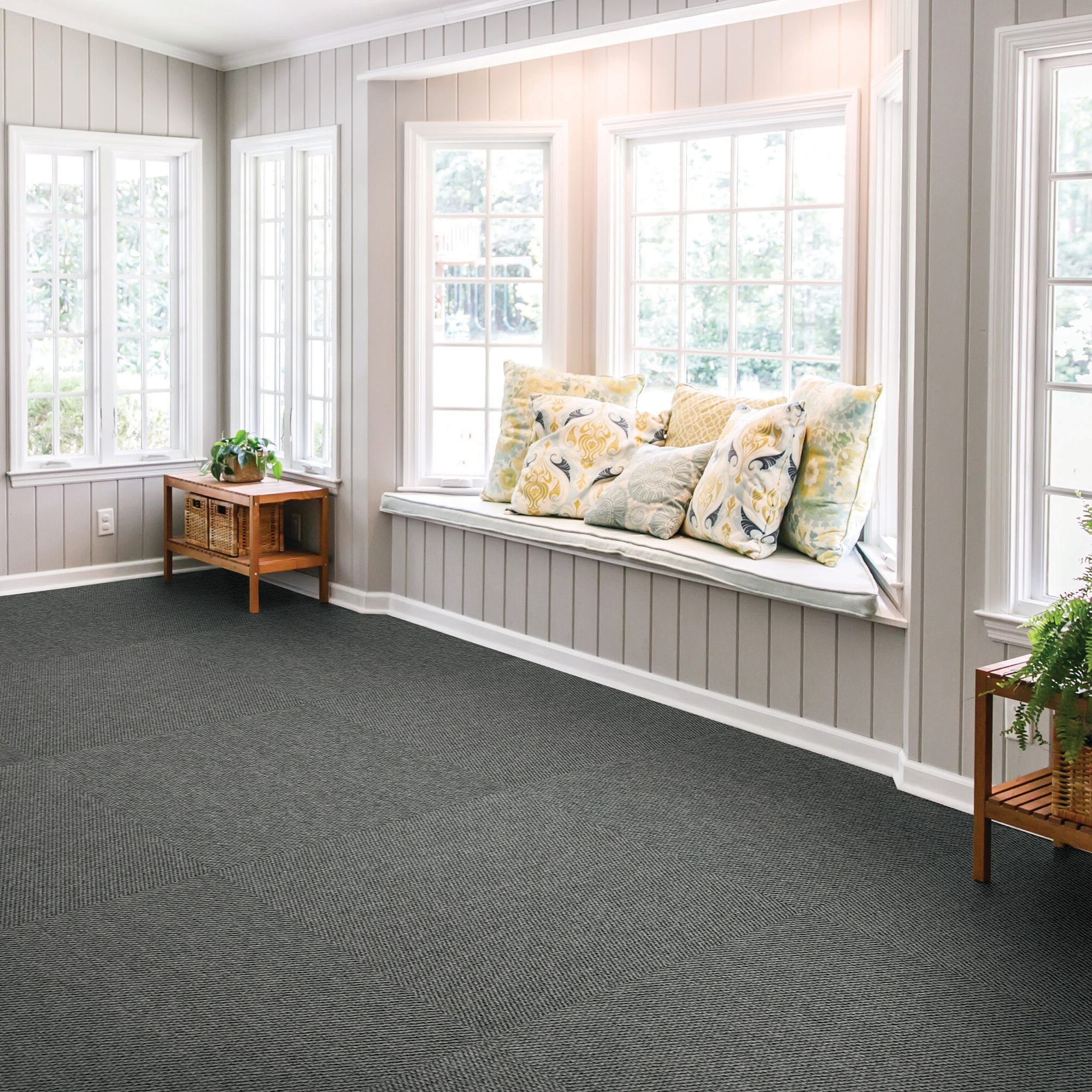 Style Selections Pebble Path 24-in x 24-in Sky Gray Commercial