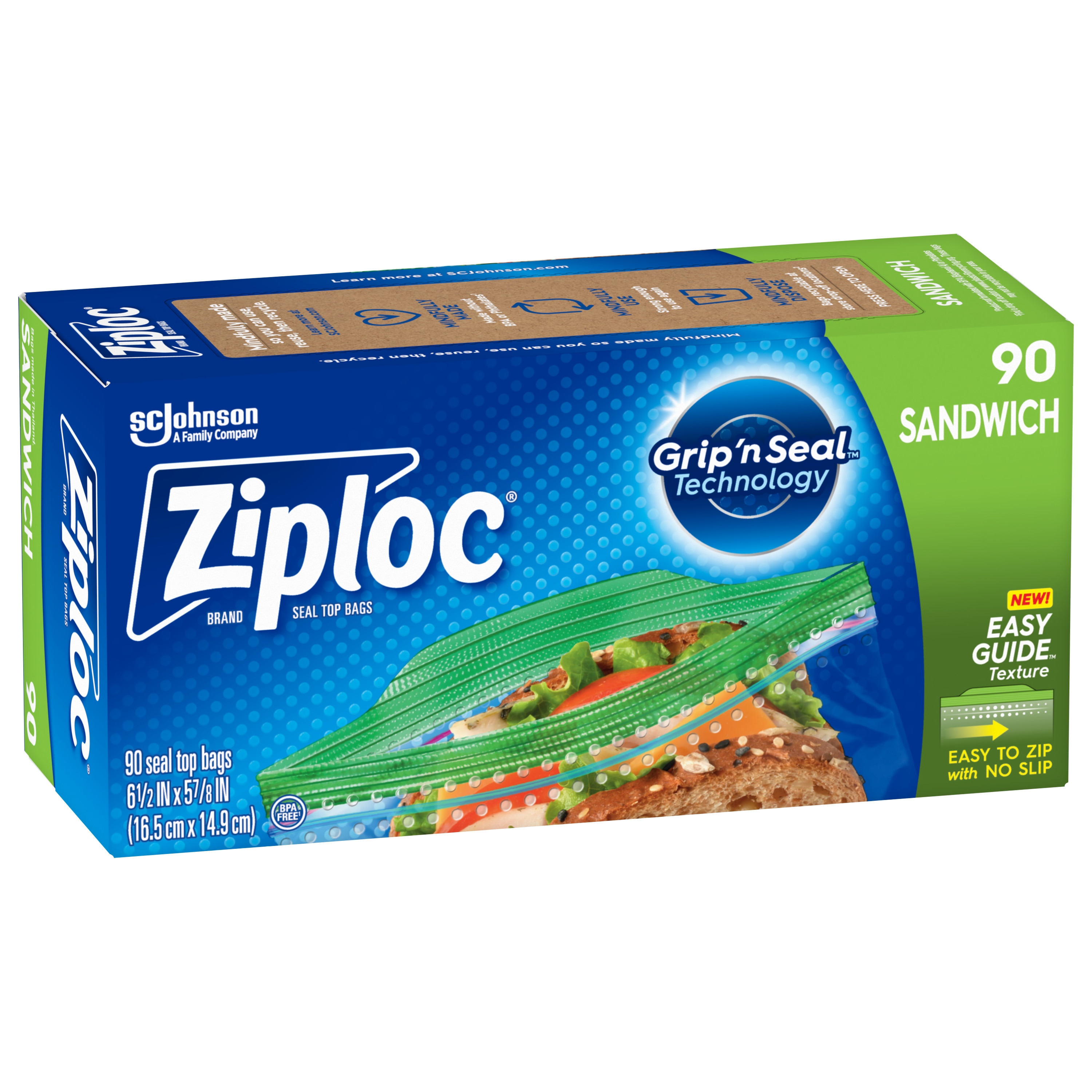 Ziploc 90-Pack Sandwich Food Bag 315885 at Lowes.com