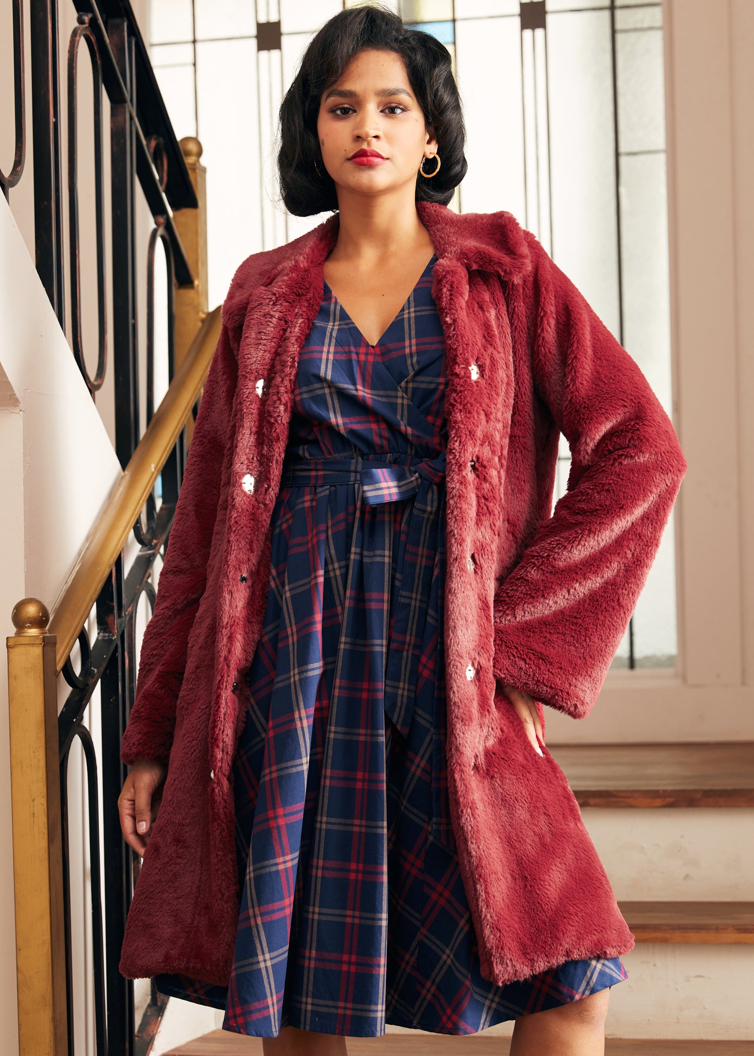 Retro Glam Swing Fur Coat – ModCloth