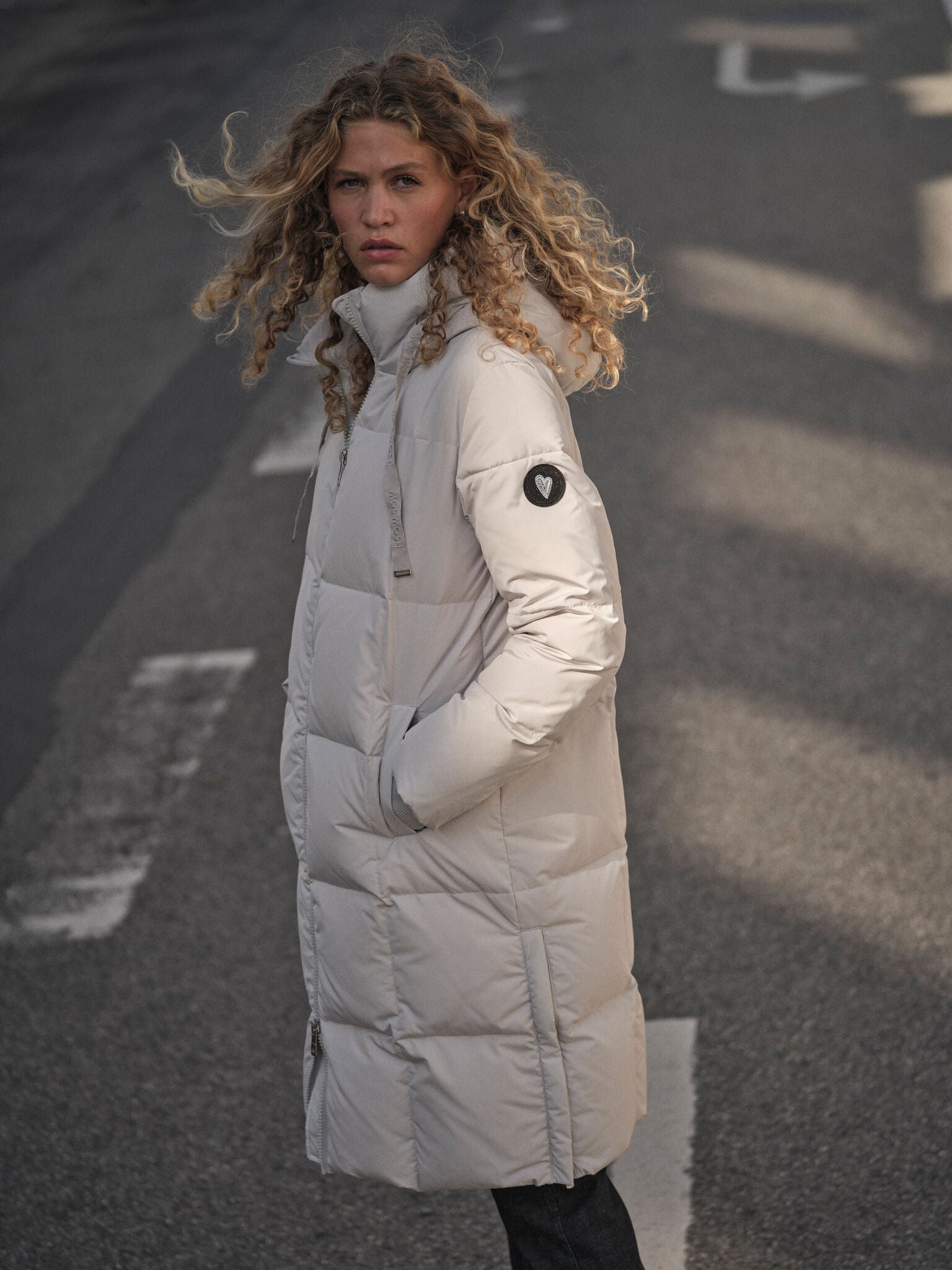 Shop MMNova Square Down Coat with free shipping from Mos Mosh