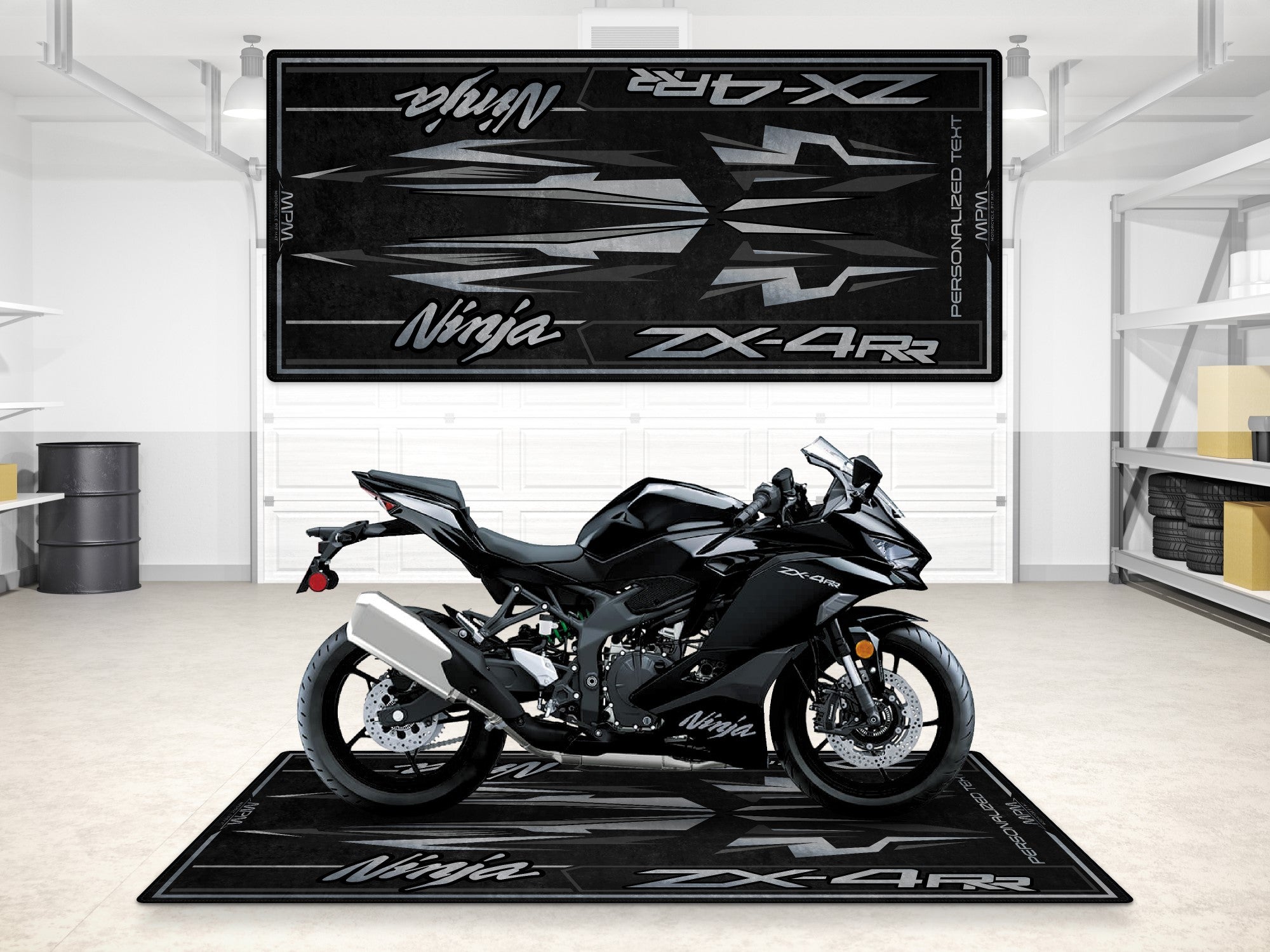 Kawasaki Ninja ZX-4RR İçin Tasarlanmış Motosiklet Matı - MM7392