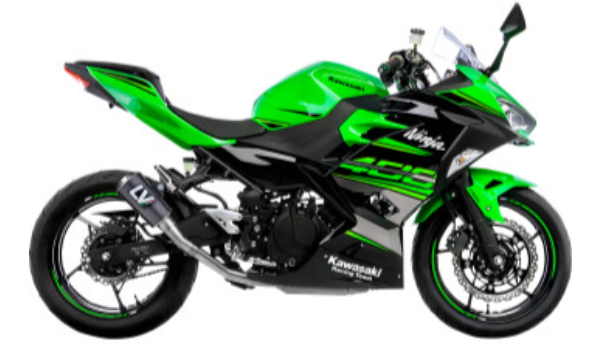 LeoVince Carbon Fiber Exhaust: Kawasaki Ninja 400 (18-23), Z400