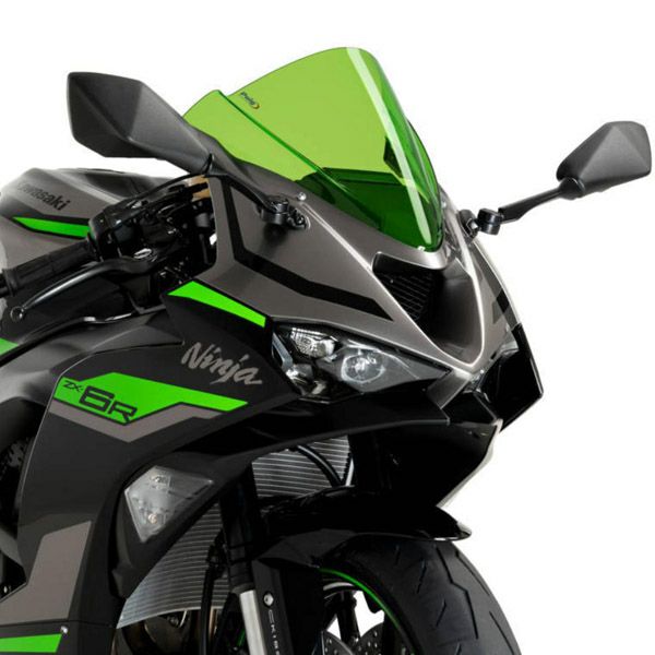 ZX-6R 24～ Z-レーシングスクリーン ブラック プーチ | バイクカスタム