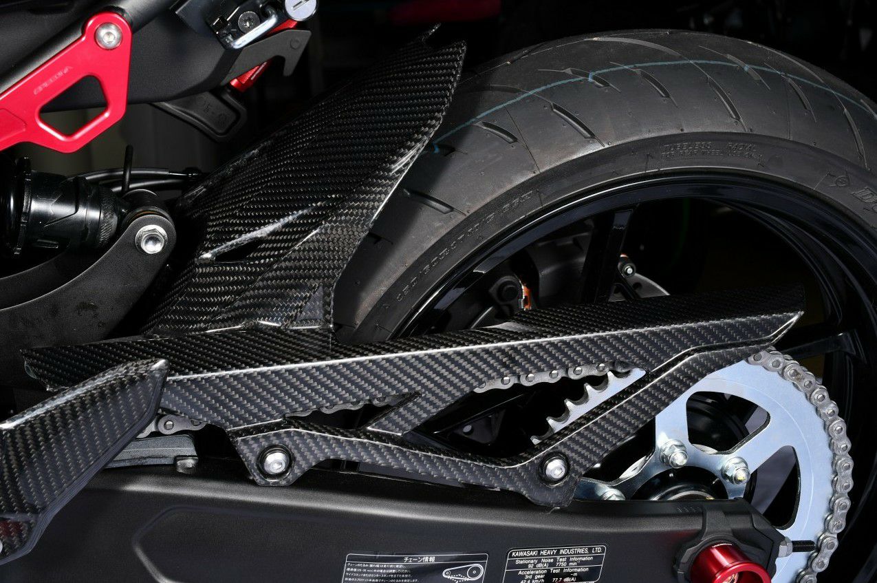ZX-25R リアフェンダー 純正形状 ドライカーボン SPEEDRA | バイク