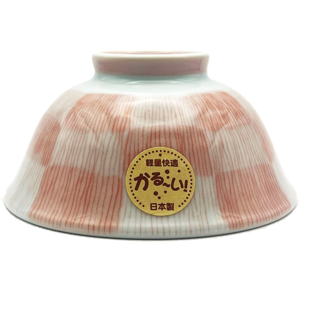 軽量茶碗 市松 赤 ｜ ミスターマックスオンラインストア
