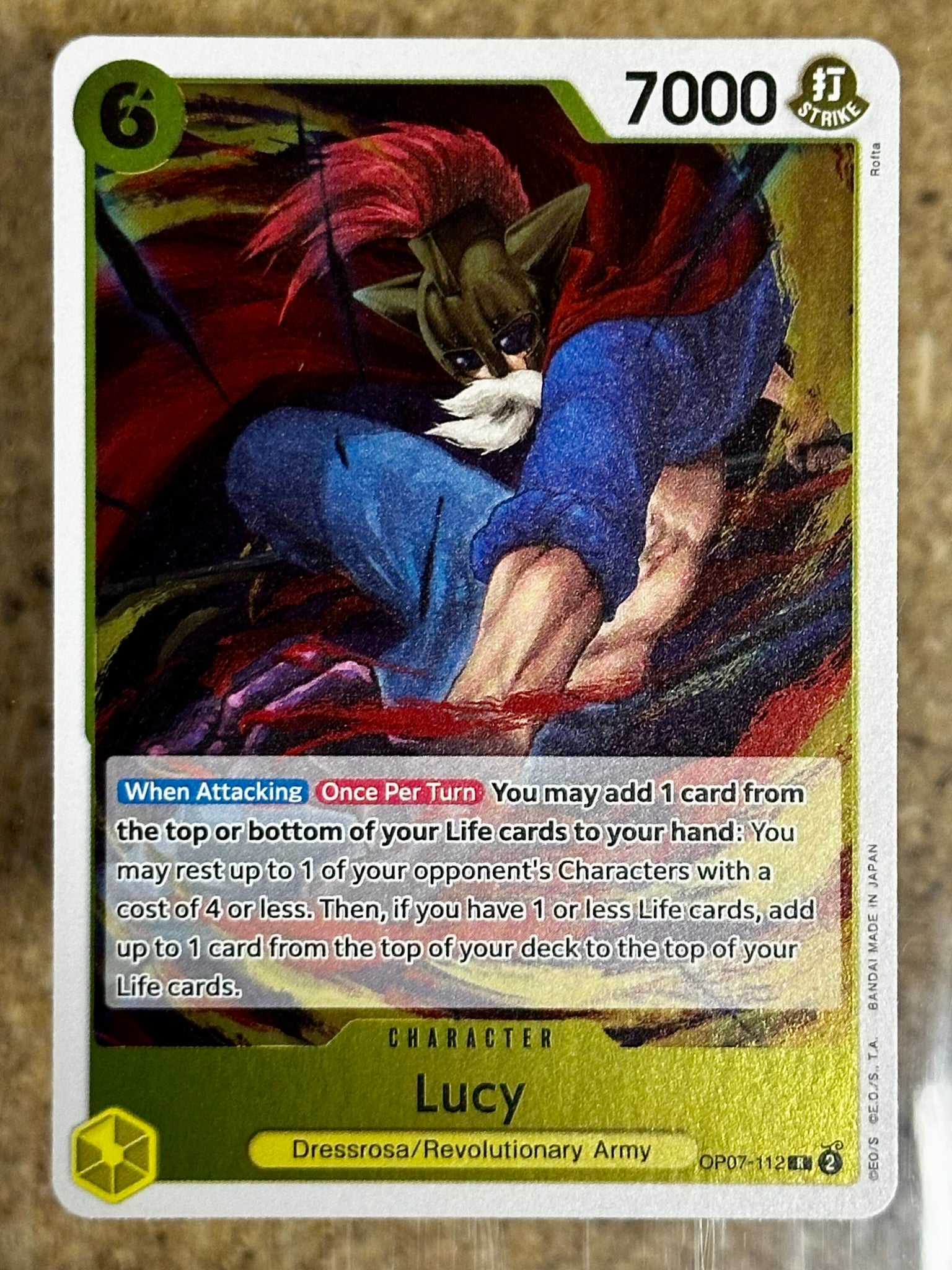 One Piece Card Game TCG - Lucy OP07-112 - Rare - 500 Years in the
