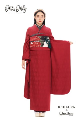 振袖専門店 一蔵の振袖 /赤色/白色/古典/牡丹柄/ E-730-2_古典 | My振袖
