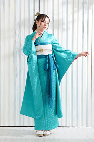 FURISODE efyの振袖 /青色/グラマラス/無地柄/ モード柄振袖 | My振袖