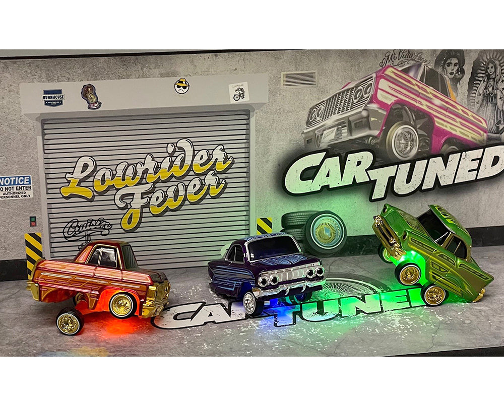 Car Tuned 1:64 Lowriders SHOW GLOW 2025 Series 1 Set Of 8 – L.E.D.