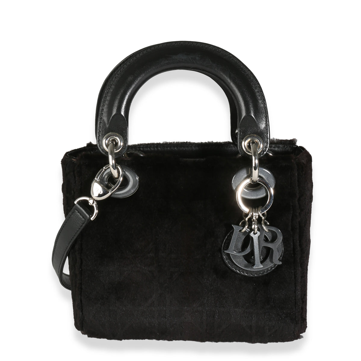 Christian Dior Black Fur Cannage Mini Lady Dior | myGemma | Item