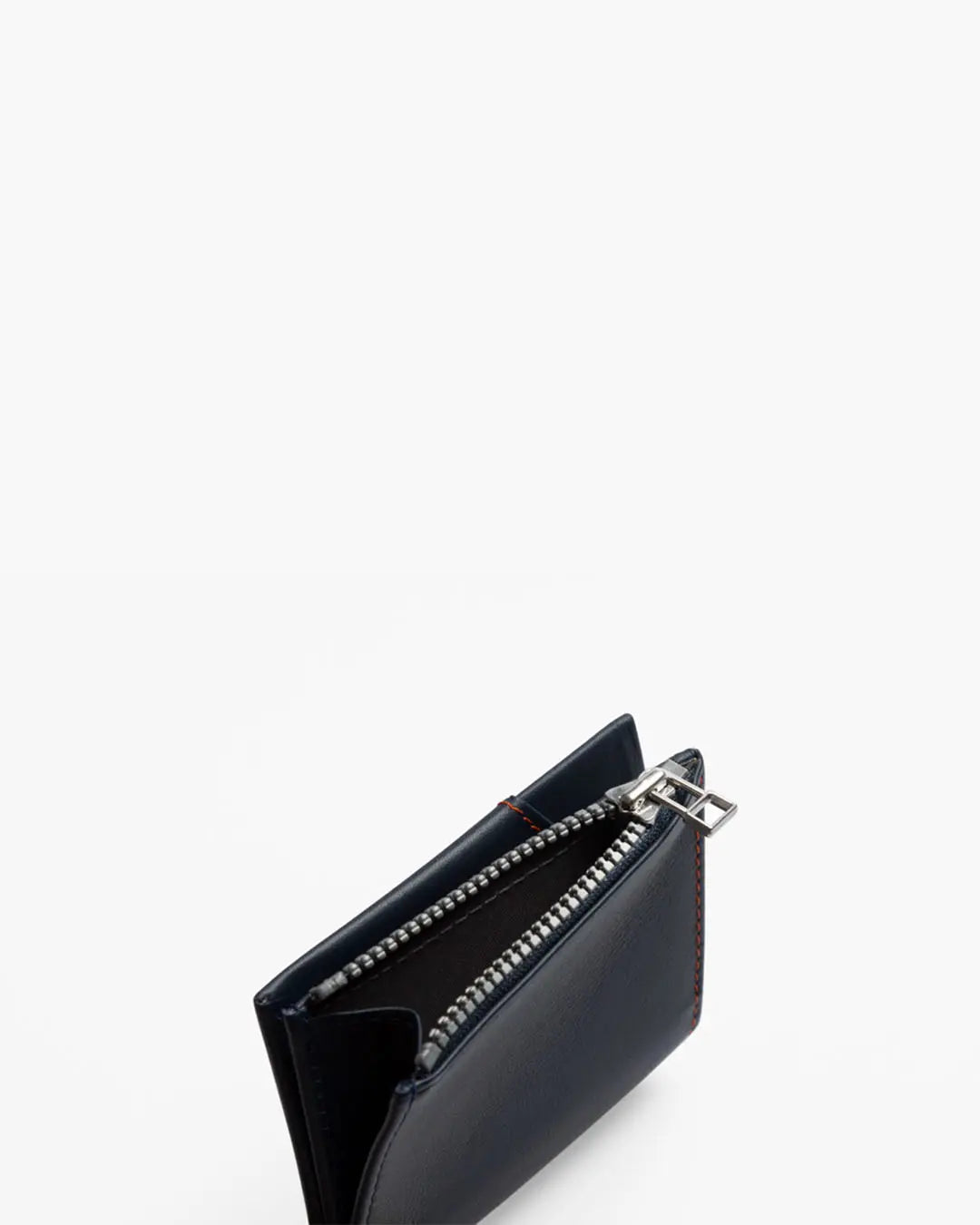 Men's and Women's Zip Coin Wallet Navy Blue - Premium Leather | ROIK